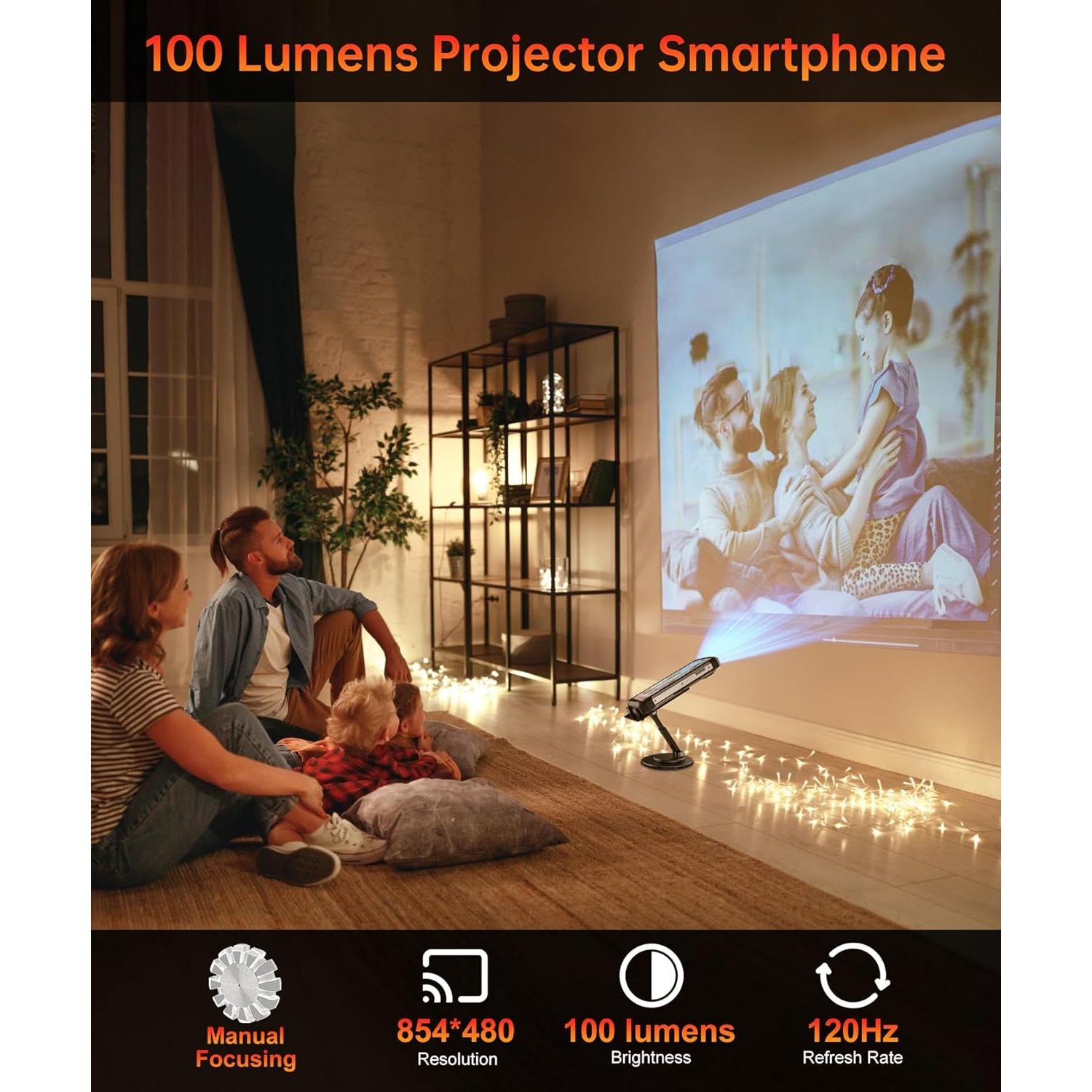 Tank 3s 5G Rugged Smartphone, Android 14 Waterproof Rugged Phone with Projector, 32GB+512GB, 6.79’’ Unlocked Cell Phones Compatible with T-Mobile/Verizon, 1TB Expand/66W Fast Charging/GPS/OTG