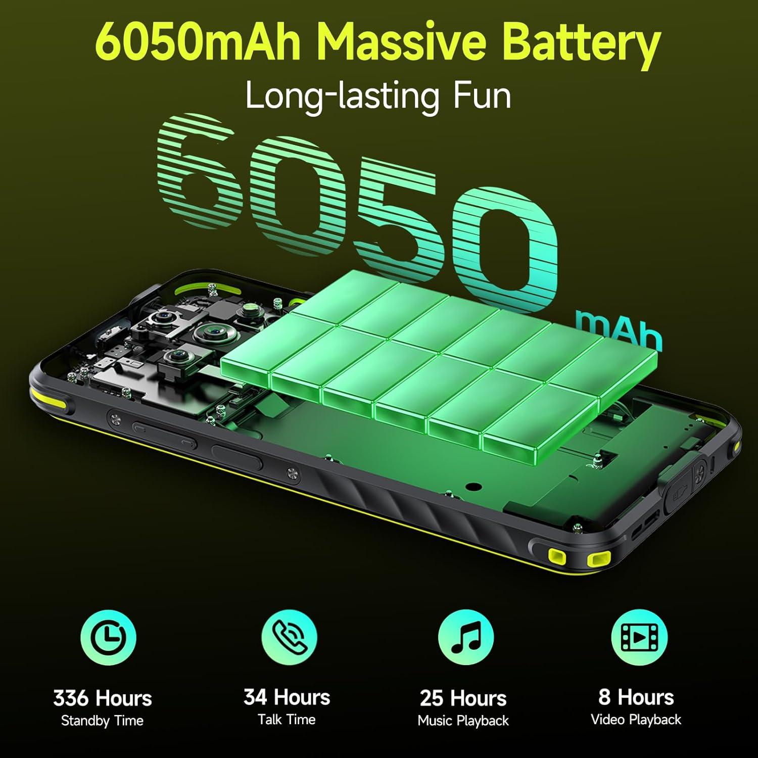 Ulefone Armor X31 Teléfono Resistente 12GB+128GB IP68 Negro