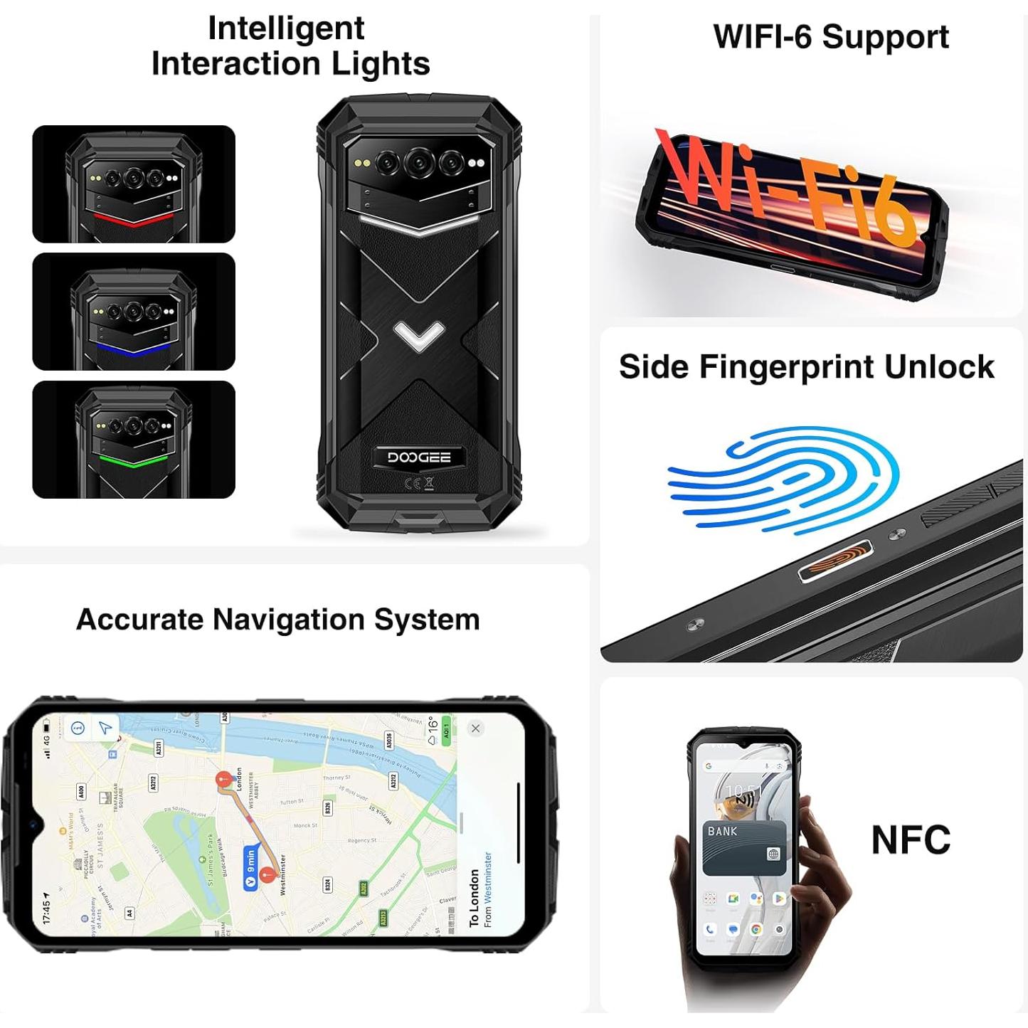 Smartphone DOOGEE V MAX Plus 5G Resistente 22000mAh 36GB/512GB