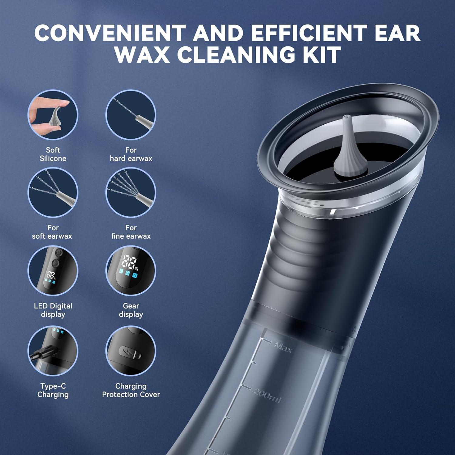 Kit de Eliminación de Cerumen Eléctrico VLINGQI - Limpieza Eficiente