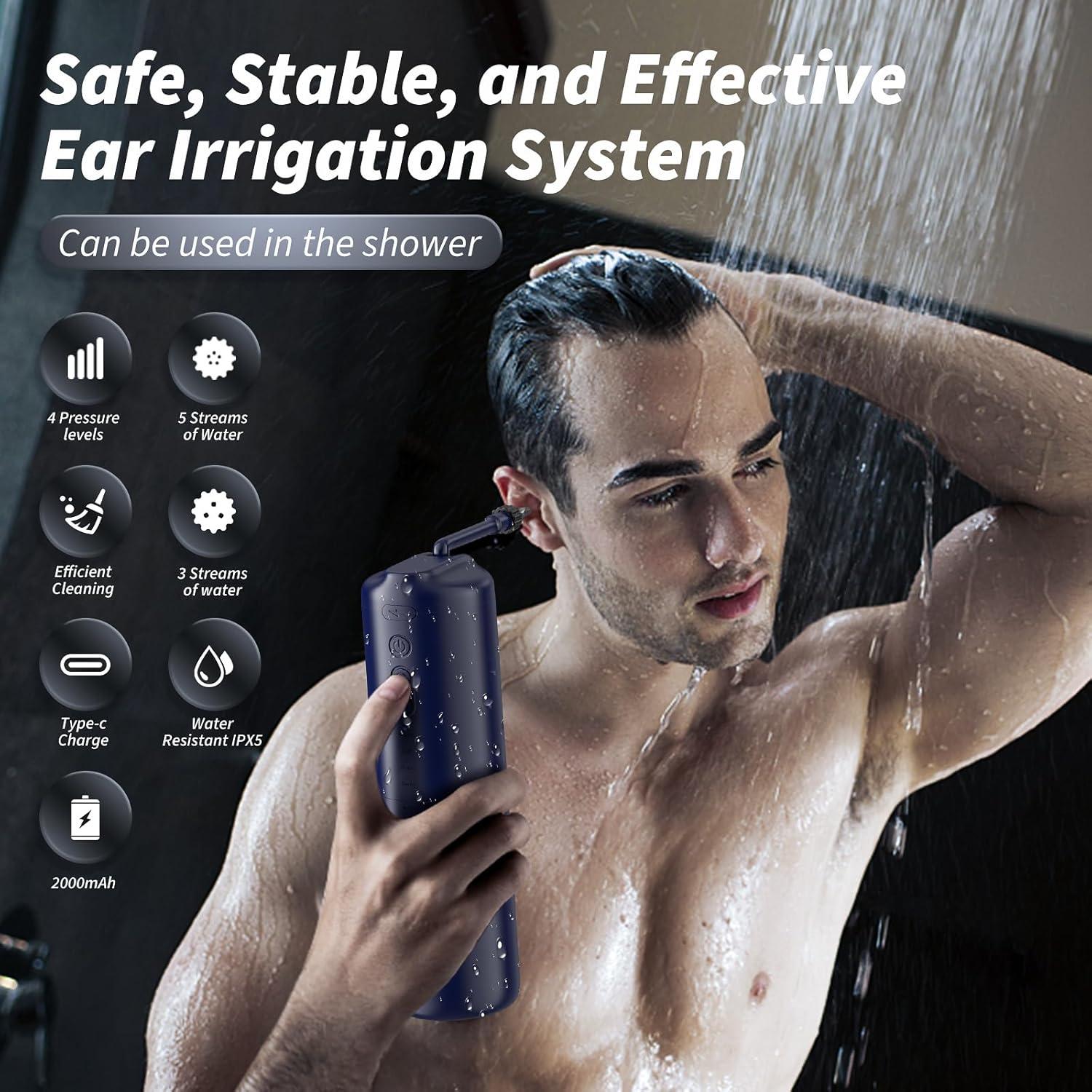 Limpiador de Oídos Eléctrico Lebbtl W60, 4 Modos, Impermeable