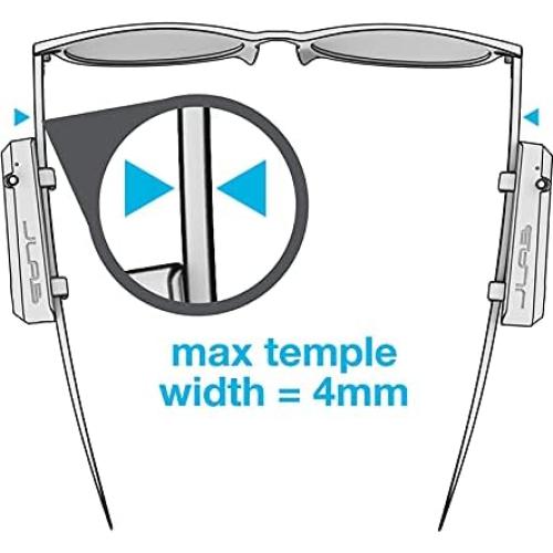 JLab JBuds Frames Wireless Open-Ear Audio for Your Glasses | 8-hour Bluetooth Playtime