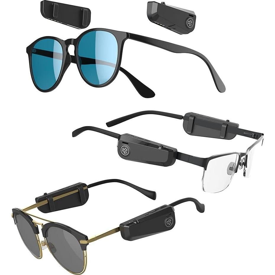 JLab JBuds Frames Wireless Open-Ear Audio for Your Glasses | 8-hour Bluetooth Playtime