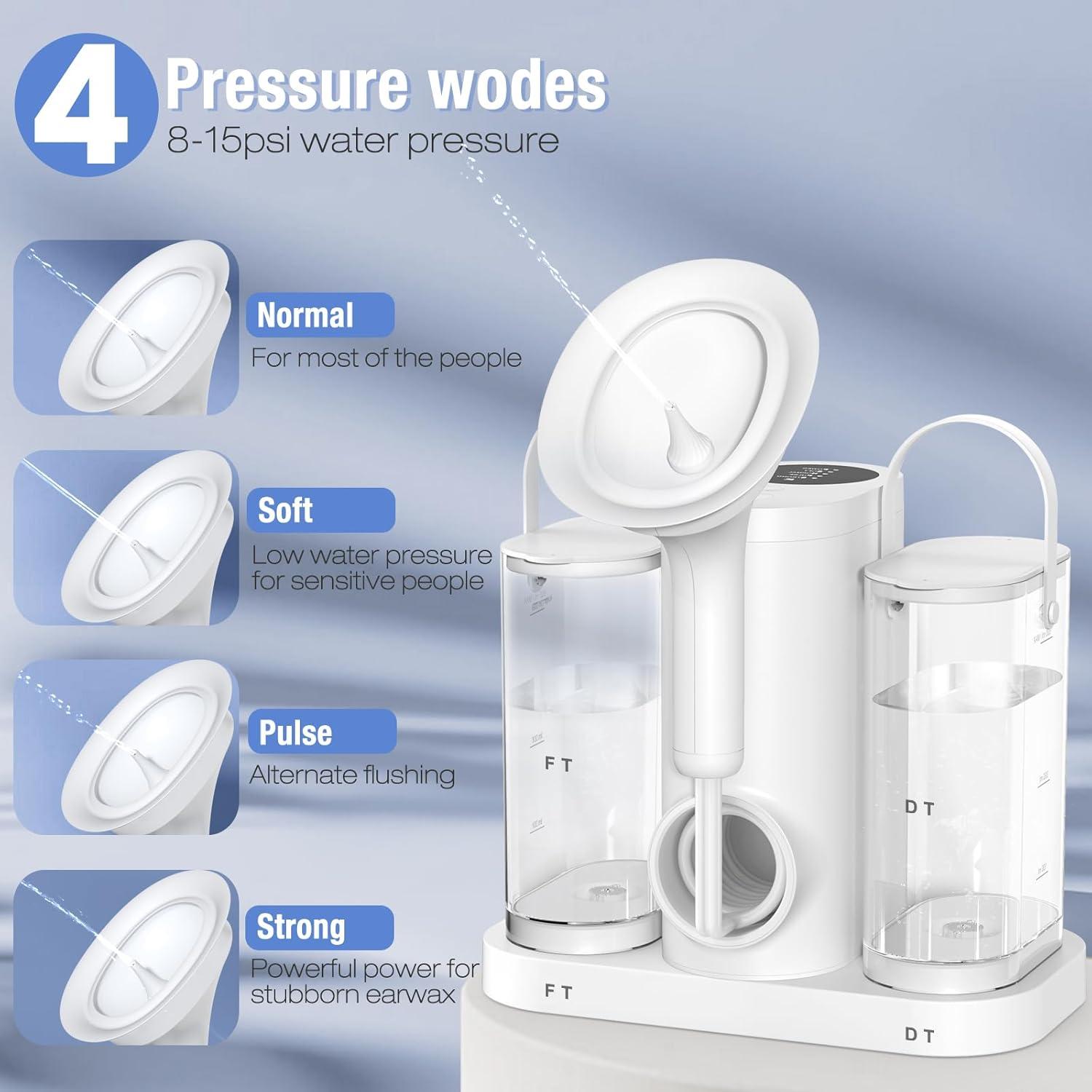 Kit de limpieza de cerumen eléctrico Baihuihuitong 600ml 4 modos