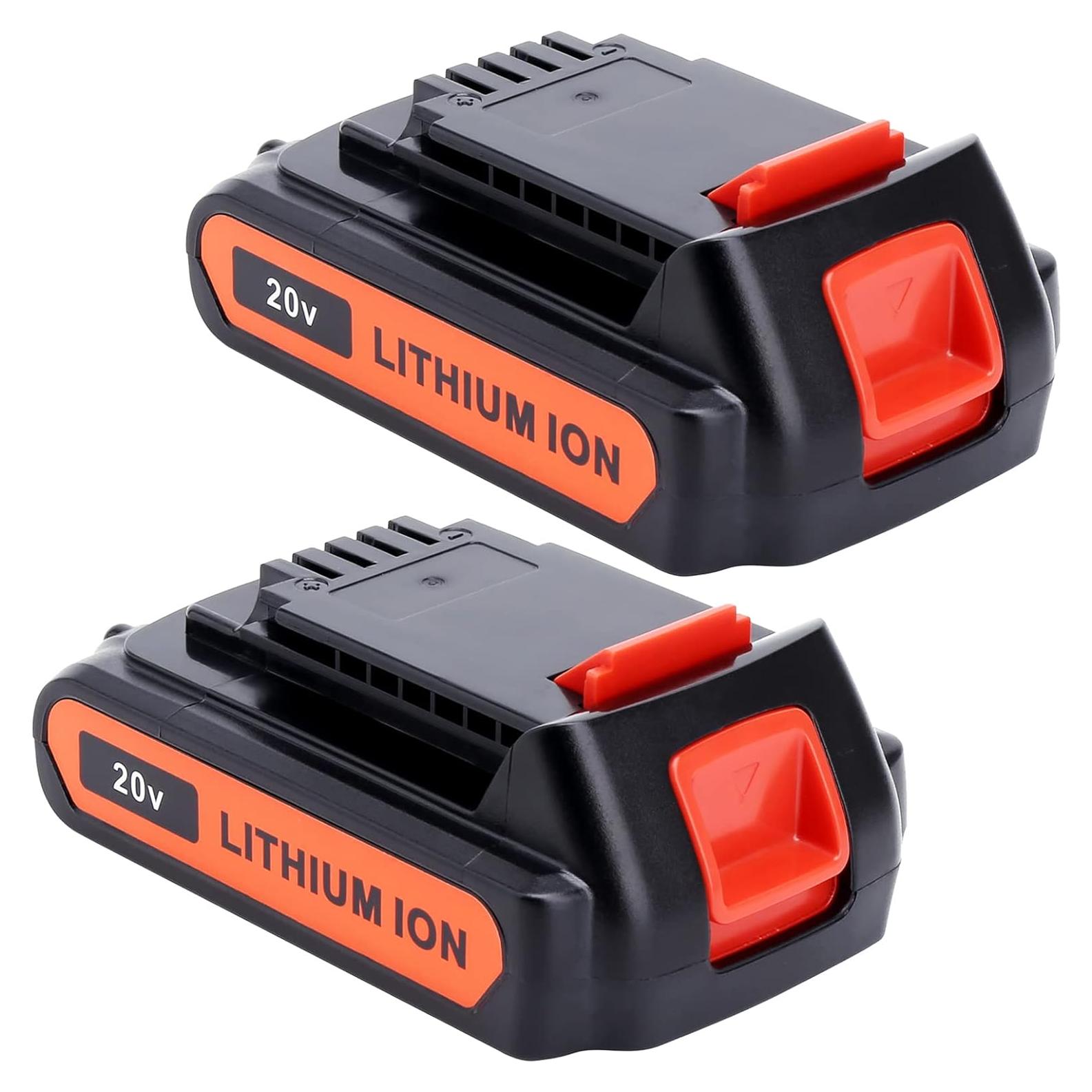 Batería 2Pack 4.0Ah 20V MAX LBXR20 Compatible Black & Decker
