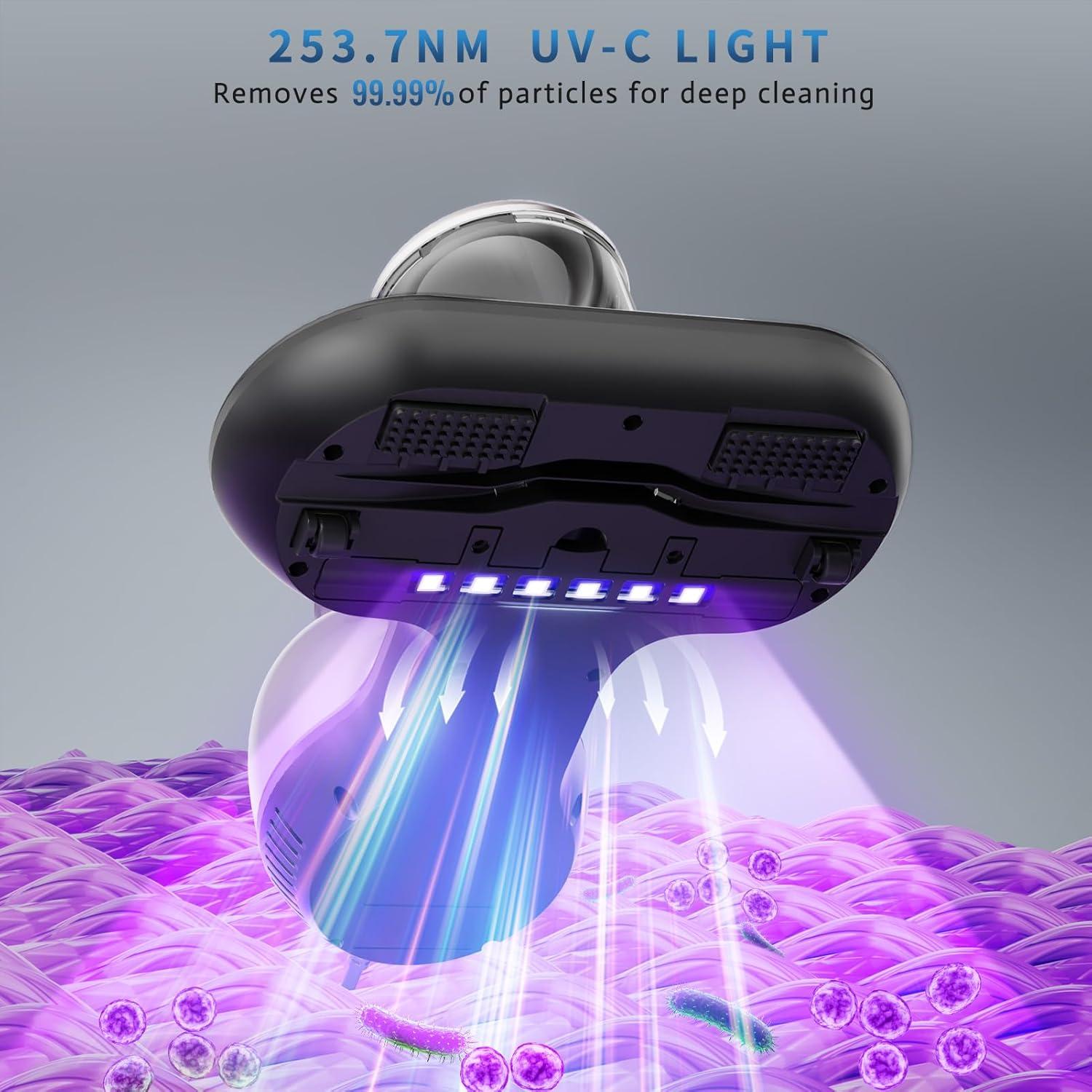 Limpiador de colchones portátil Hersven LP1003 400W HEPA