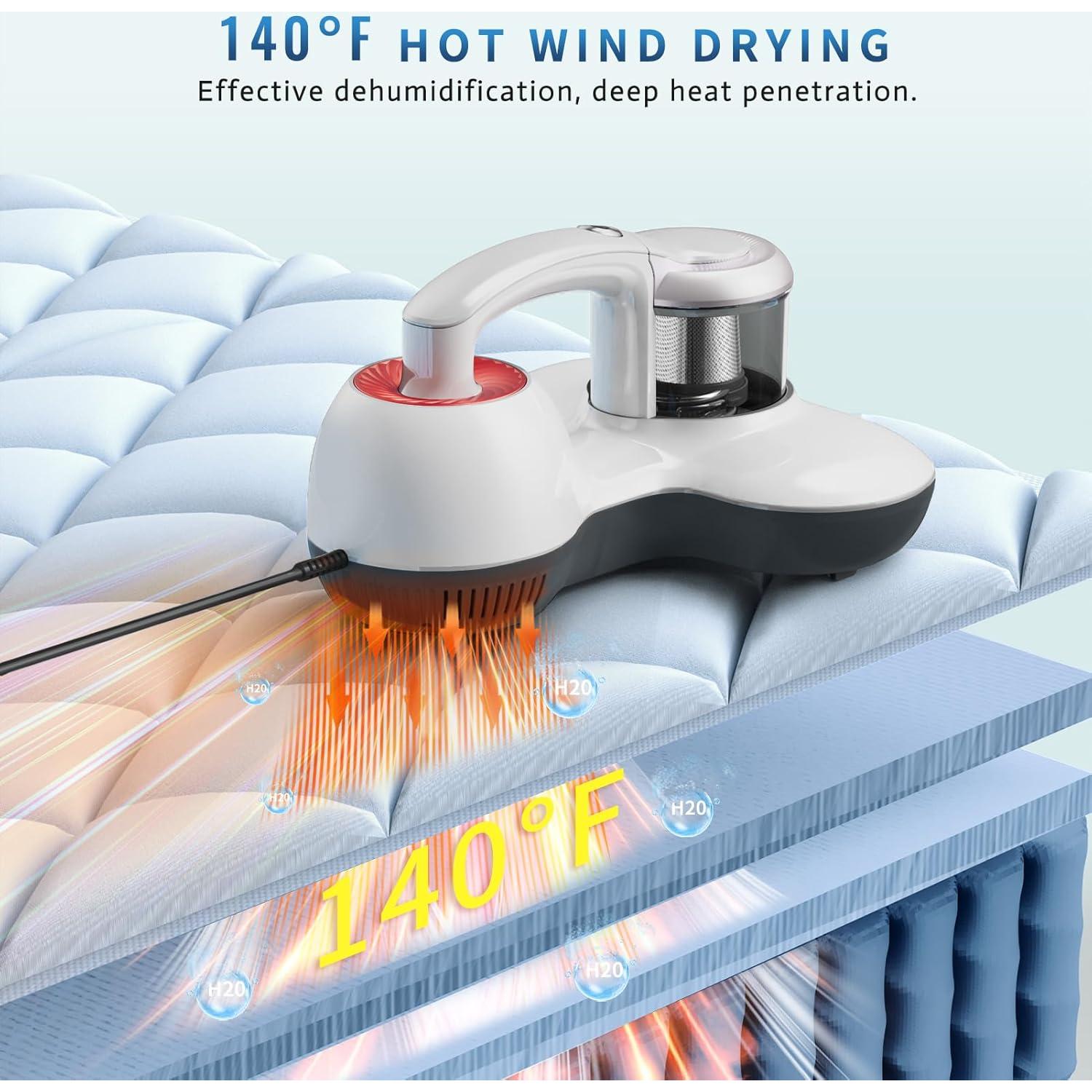 Limpiador de colchones portátil Hersven LP1003 400W HEPA