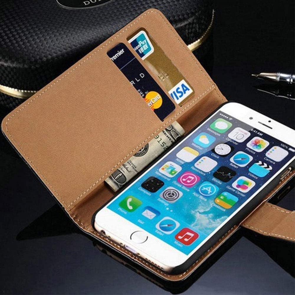 for Unihertz 8849 Tank 3 Pro Wallet Case + Tempered Glass Screen Protector, Flip Folio Leather Cell Phone Cover with Credit Card Holder for Unihertz 8849 Tank 3 Pro (6.79") - Black