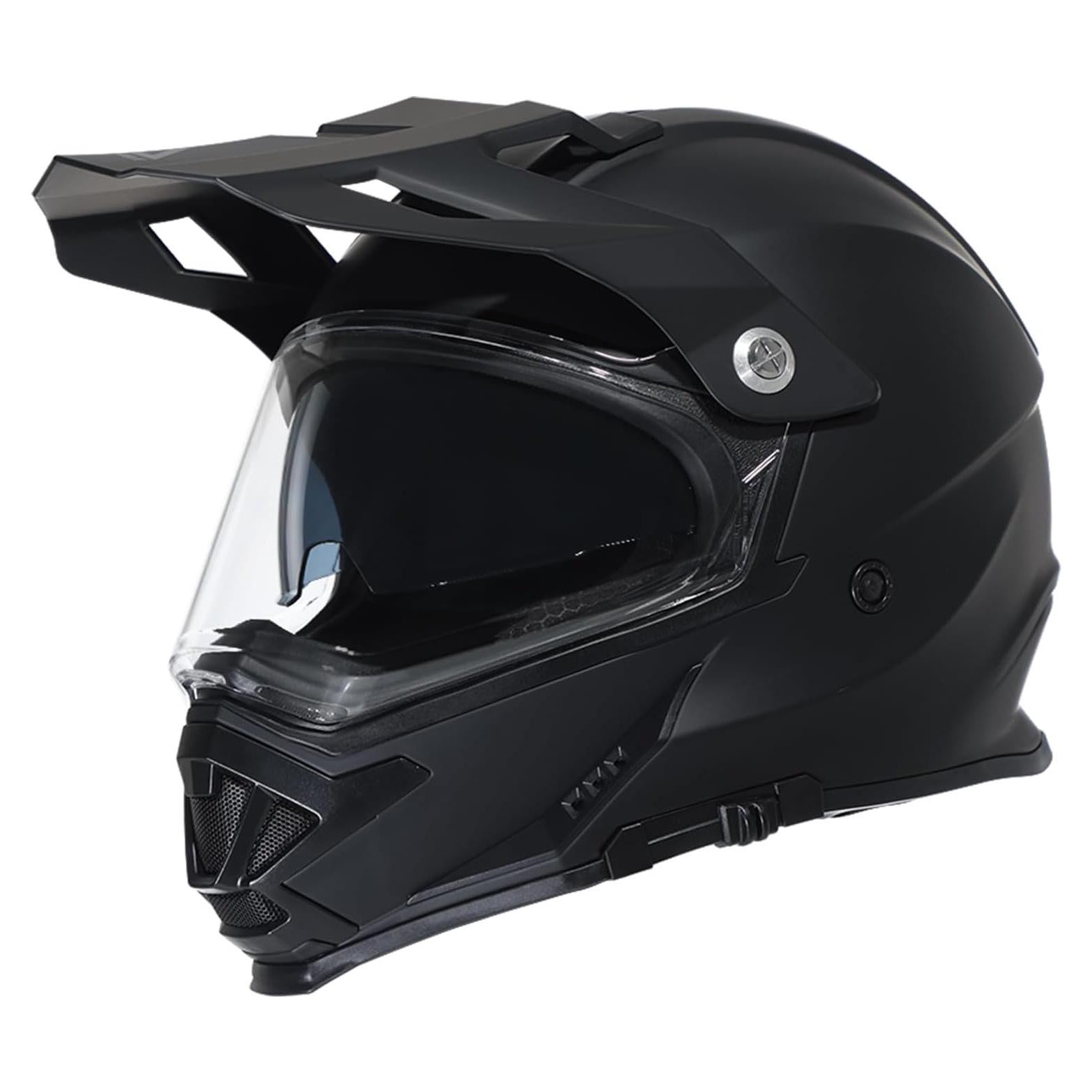 Casco de Motocicleta TRIANGLE AH609 Negro Mate para Adultos