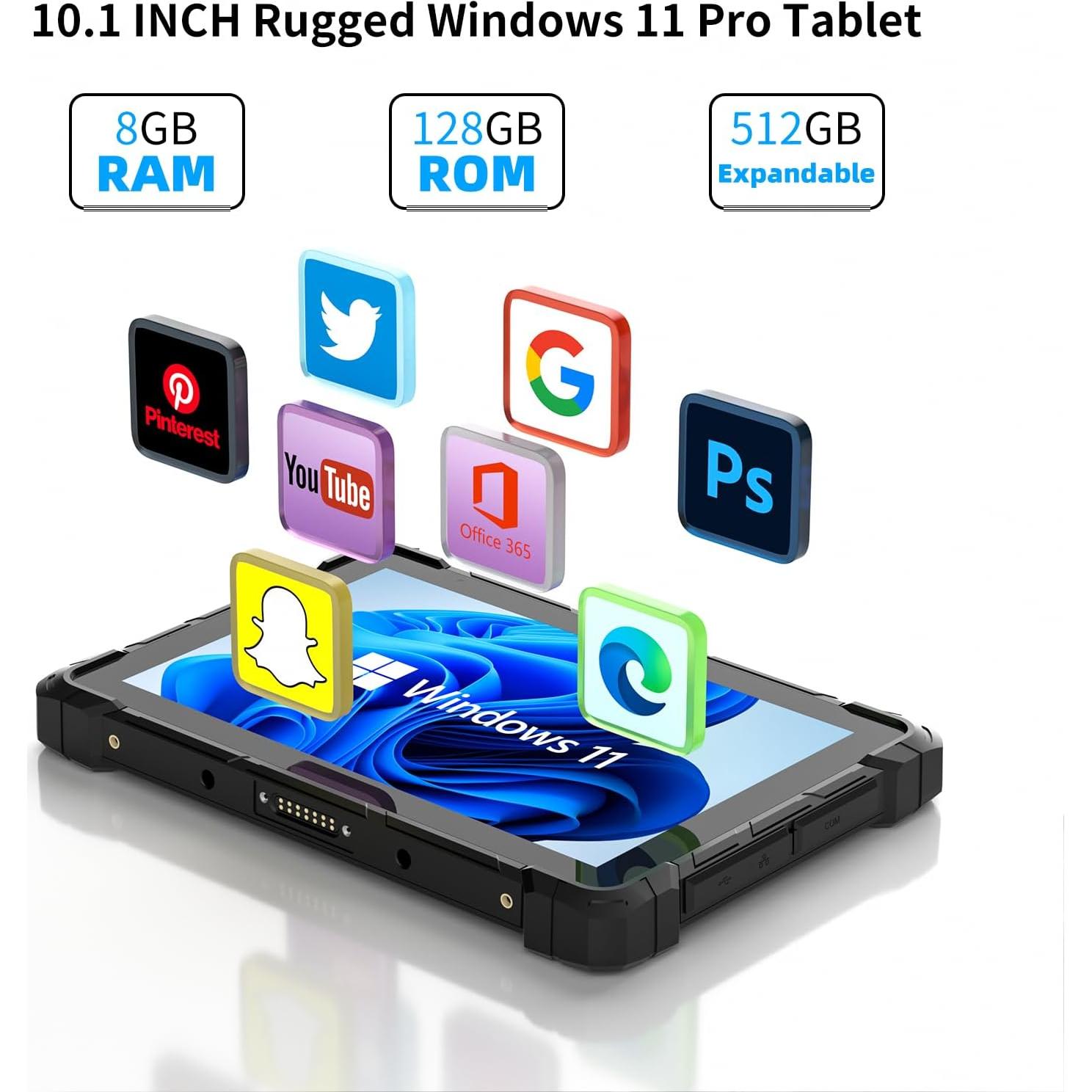 Tableta Resistente HEIGAOLAPC F7G-Pro 10.1" Win 11 Pro 8GB/128GB