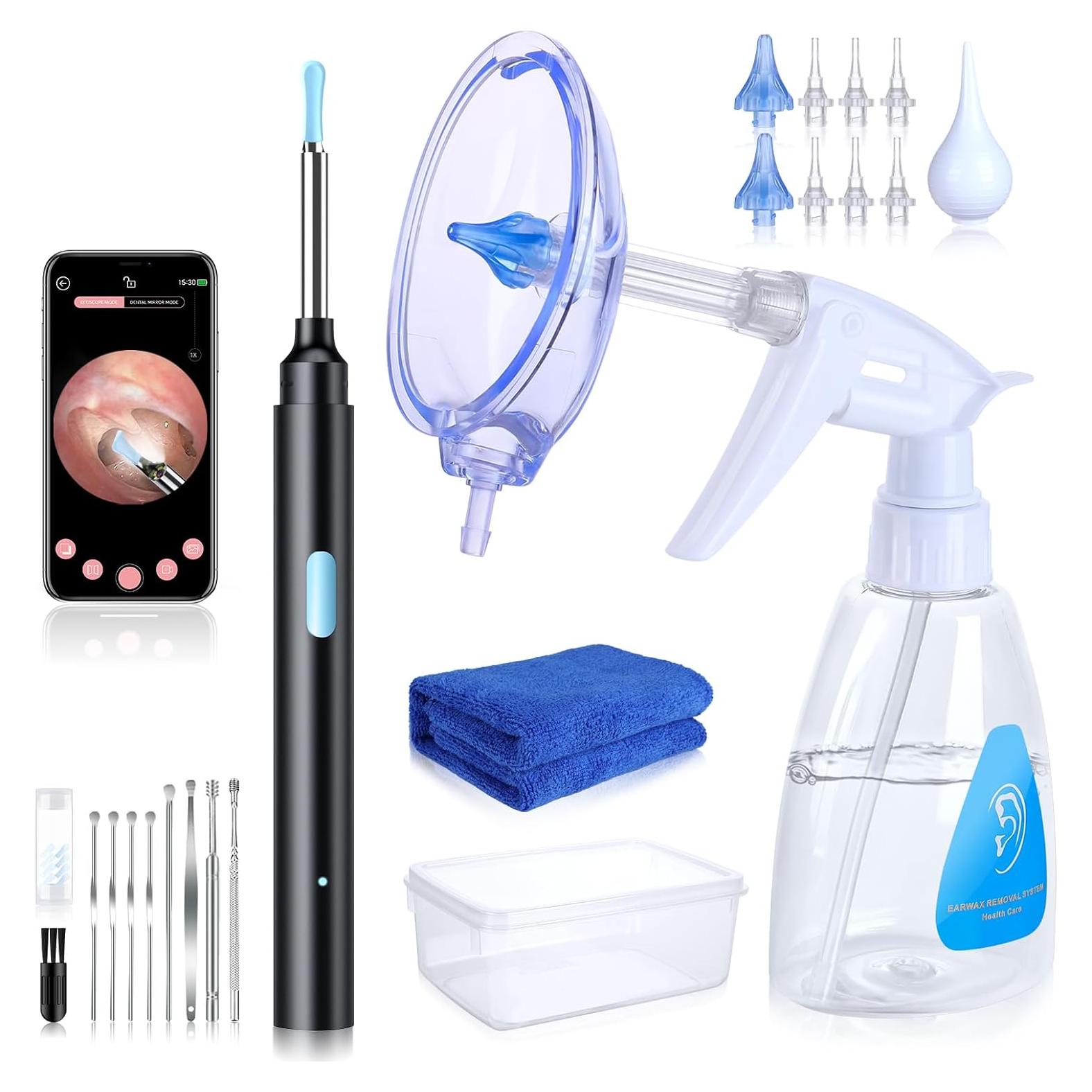 Kit de limpieza de oídos ESHOWEE 2 en 1 con cámara 1080P