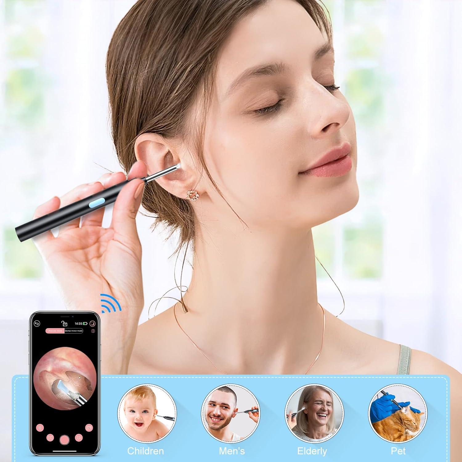 Kit de limpieza de oídos ESHOWEE 2 en 1 con cámara 1080P