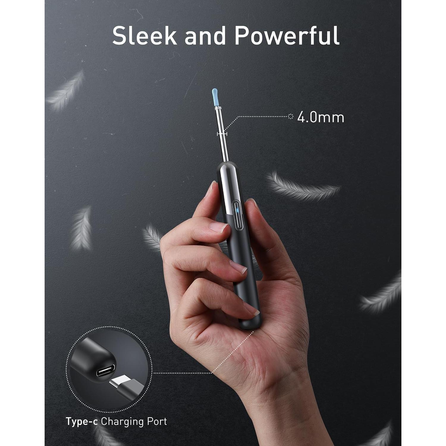 Limpiador de Oídos Yorsfun N5 con Cámara HD 1080P y 6 Puntas