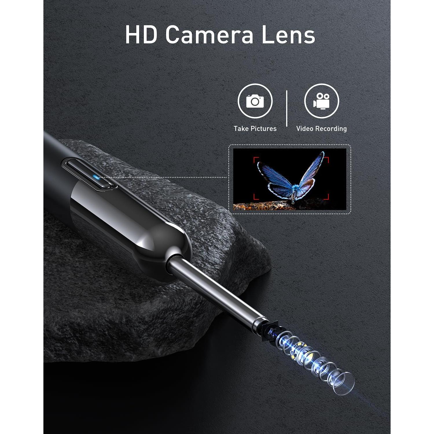 Limpiador de Oídos Yorsfun N5 con Cámara HD 1080P y 6 Puntas