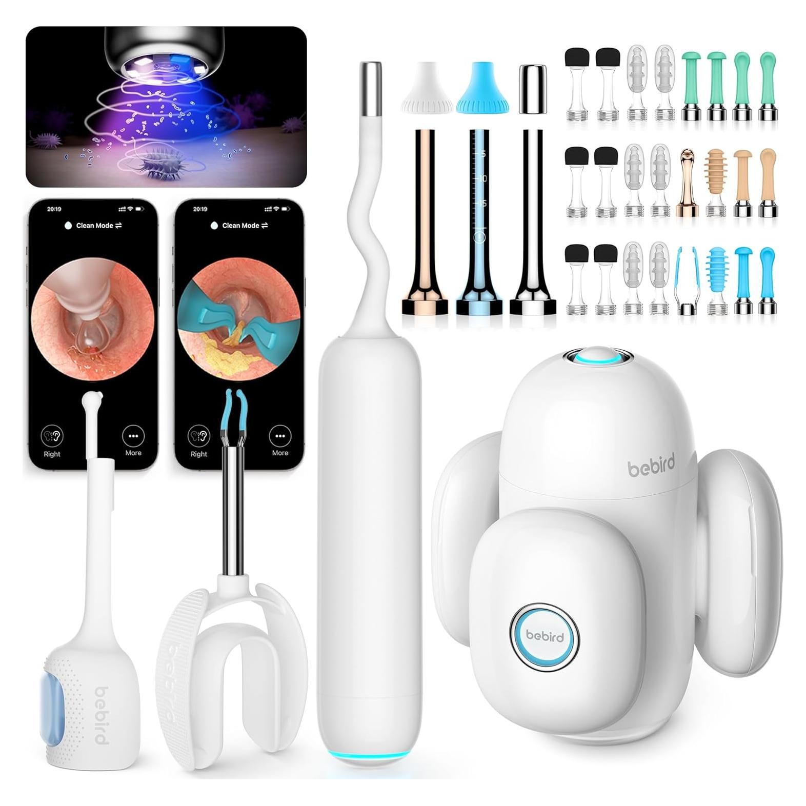 Limpiador de Oídos BEBIRD Home 30S con Cámara FHD y Luz UVC