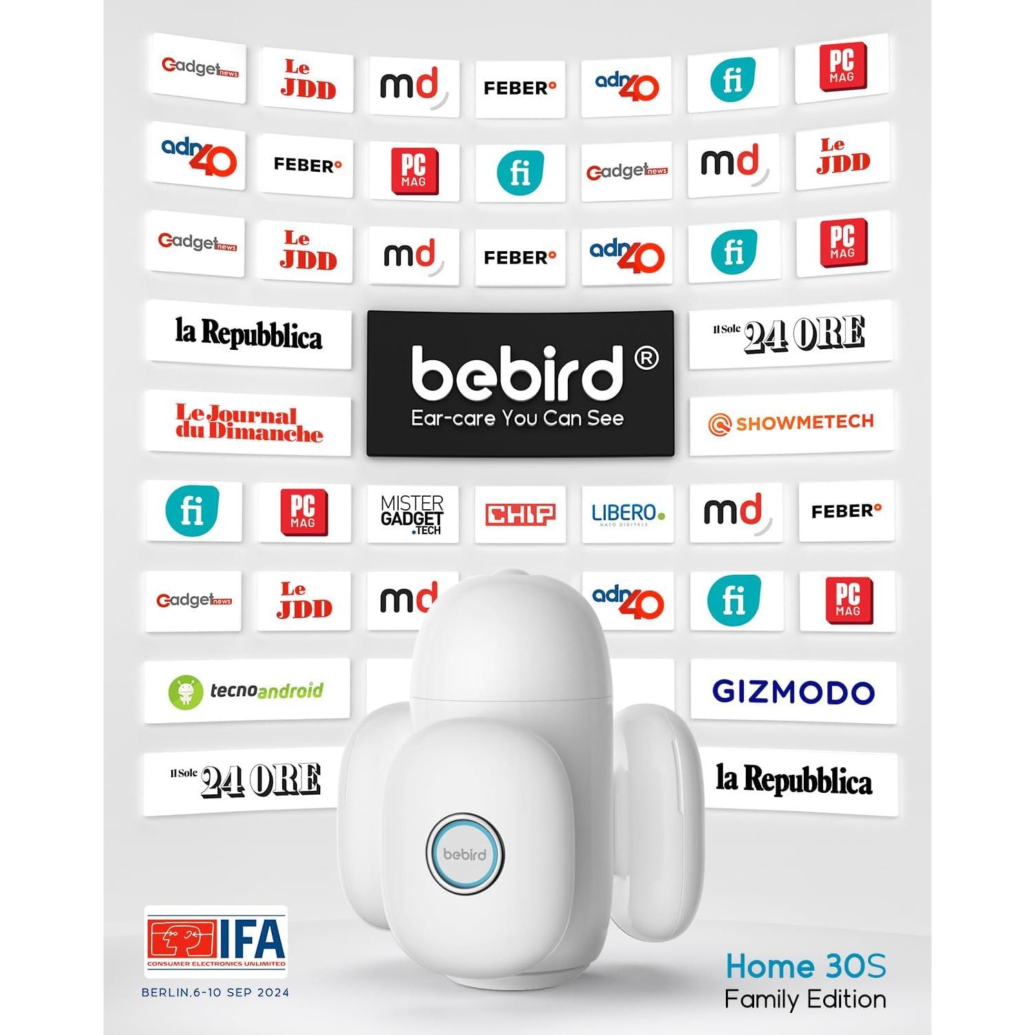 Limpiador de Oídos BEBIRD Home 30S con Cámara FHD y Luz UVC