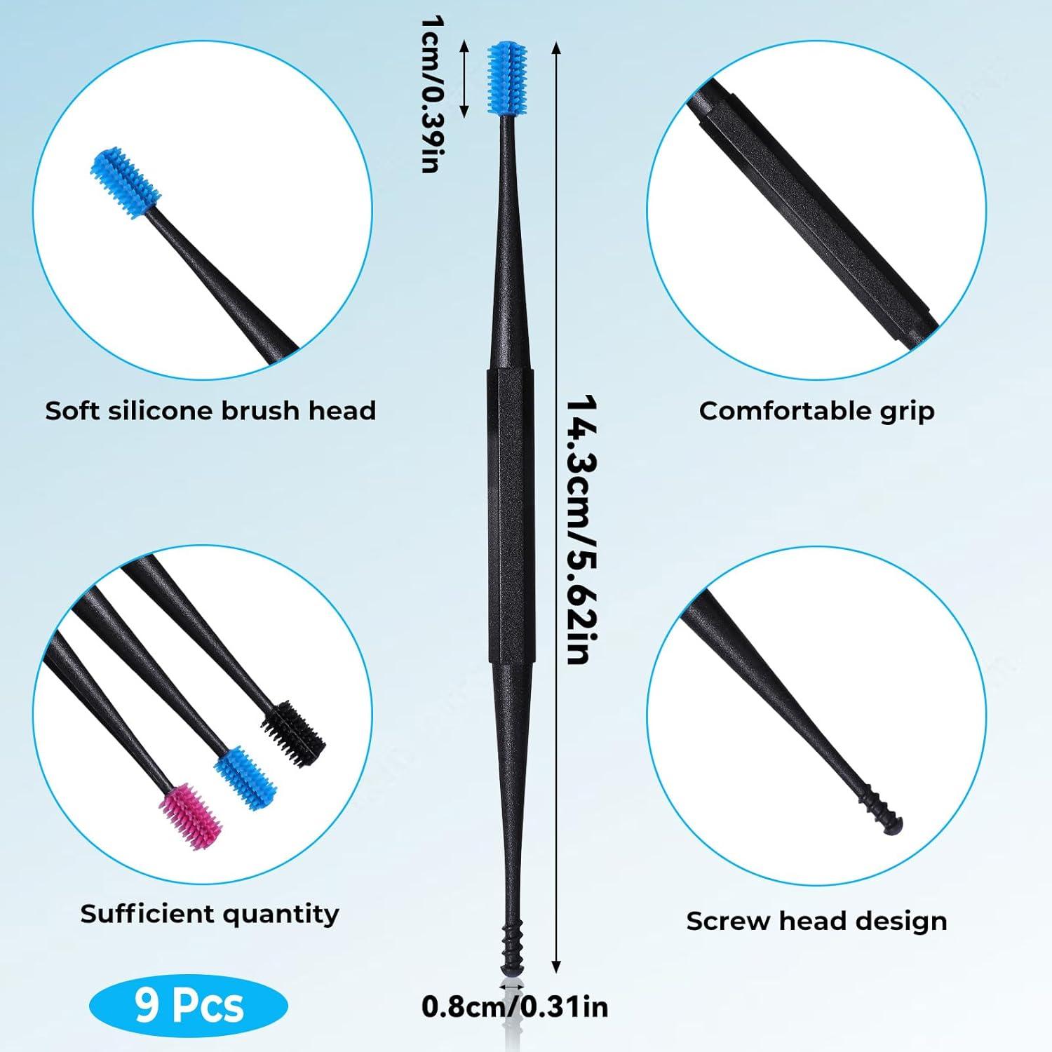 Kit de Limpieza de Oídos Piriuuo - 9 Piezas Silicona Reutilizable