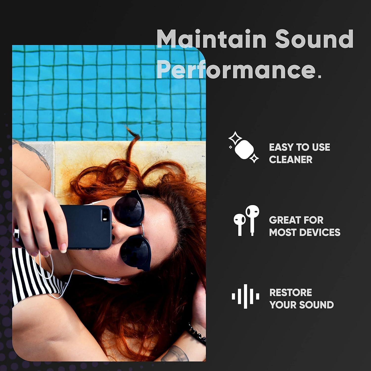 Kit de Limpieza de Auriculares KOTTO 48 Piezas Masilla y Hisopos