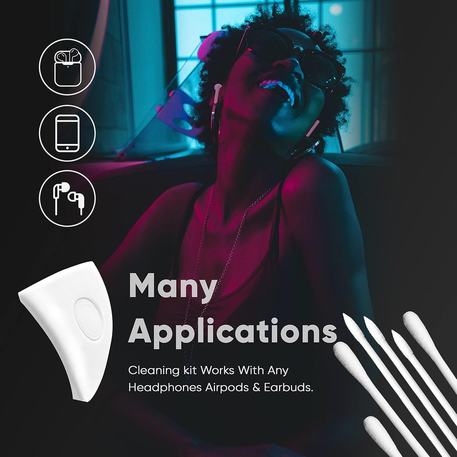 Kit de Limpieza de Auriculares KOTTO 48 Piezas Masilla y Hisopos