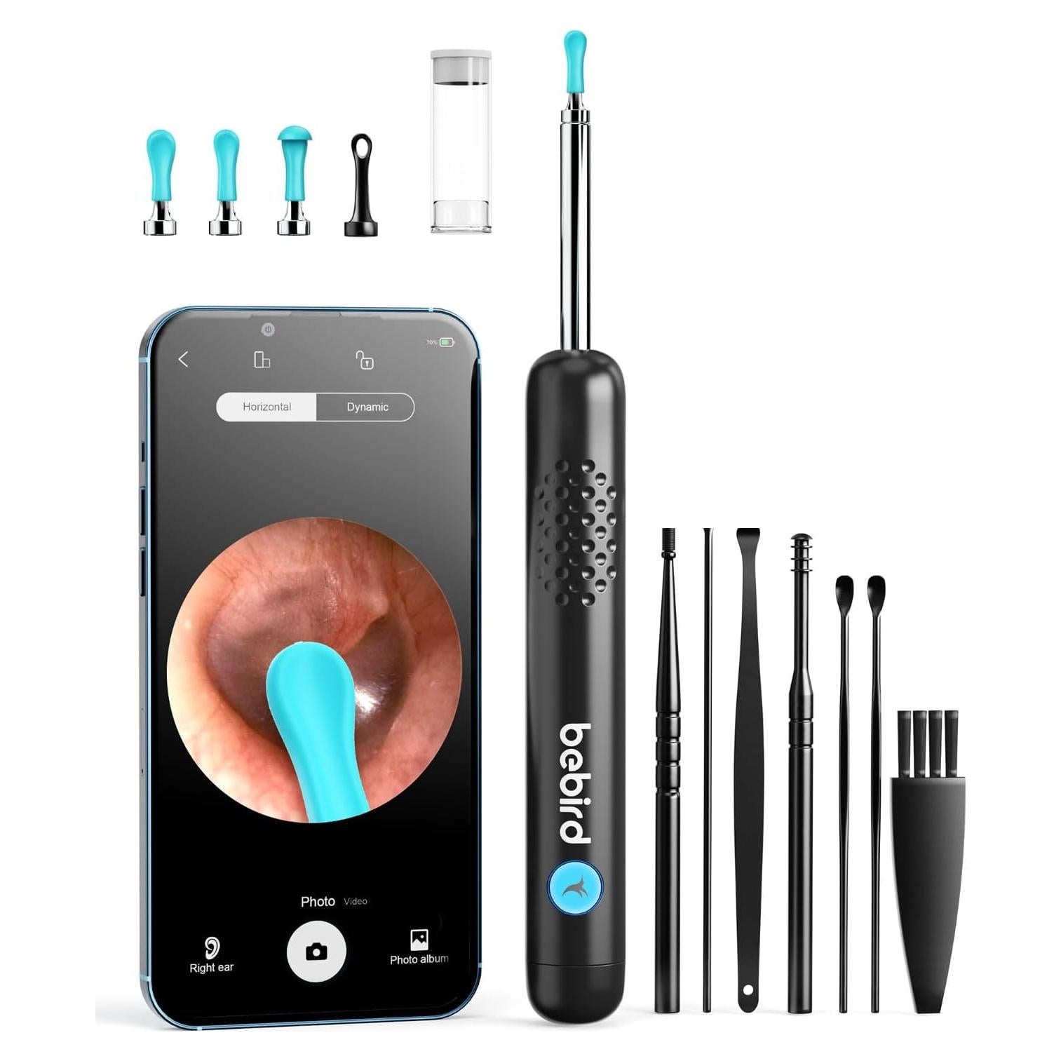 Limpiador de Oídos Bebird R1 con Cámara 1080P HD Inalámbrico