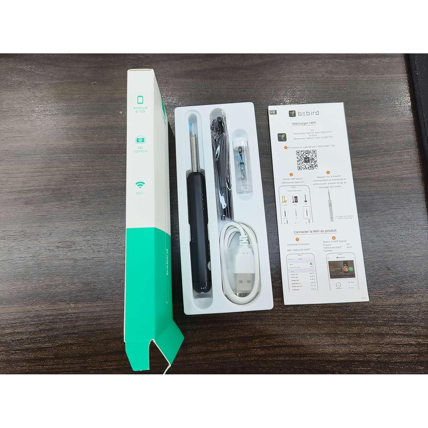 Limpiador de Oídos Bebird R1 con Cámara 1080P HD Inalámbrico