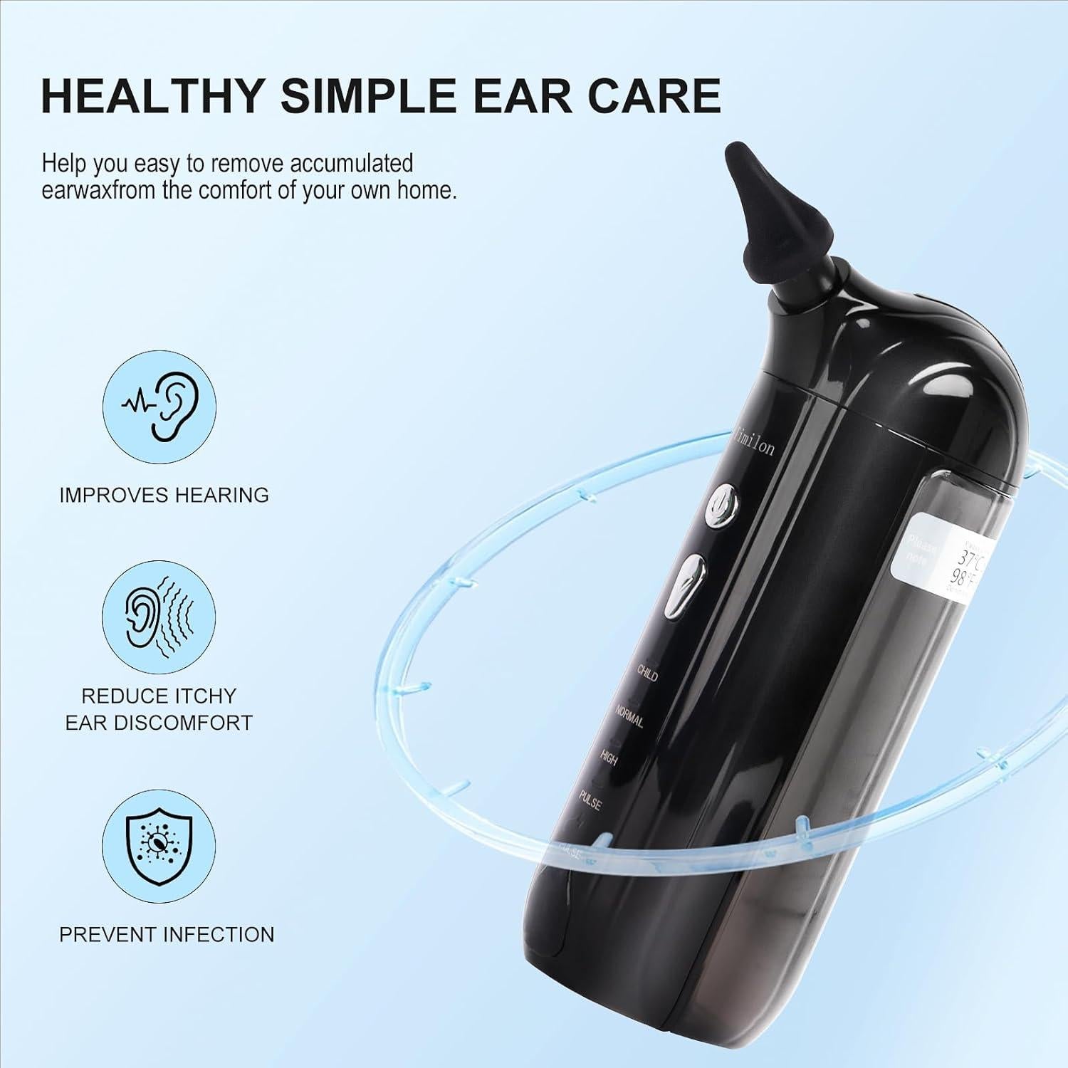 Kit de Eliminación de Cerumen Eléctrico Timilon con 4 Modos