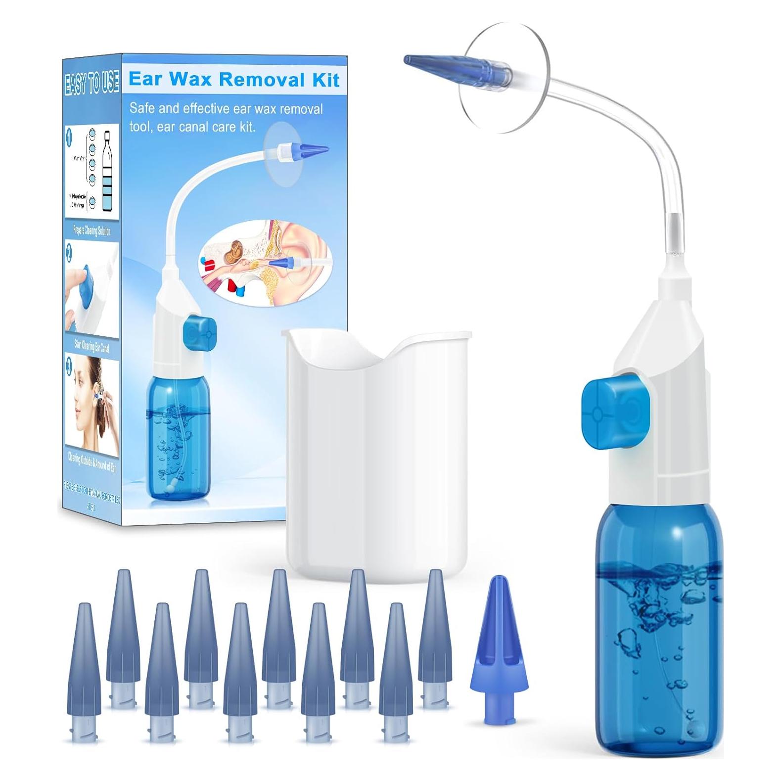 Kit de Limpieza de Oídos Kecowl con Irrigación y 10 Puntas