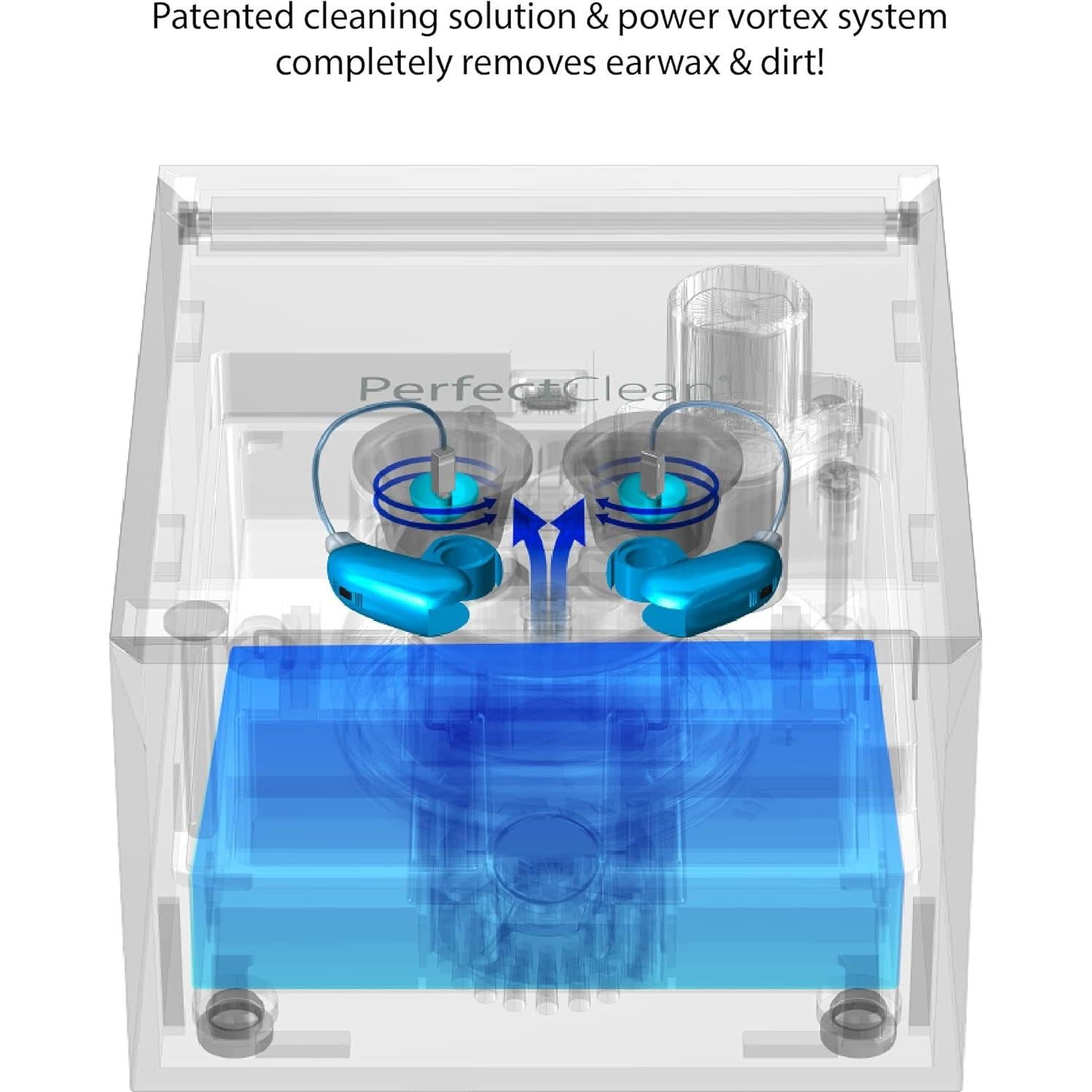 Limpiador de Audífonos PerfectClean - Lavado y Secado UV-C