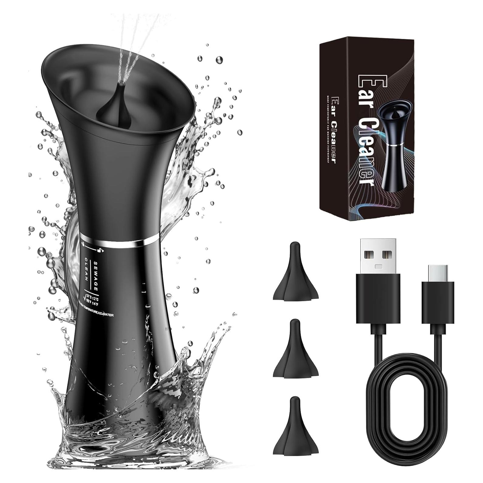 Limpiador de Oídos Eléctrico Oleswer 2 en 1 con Tanque Doble