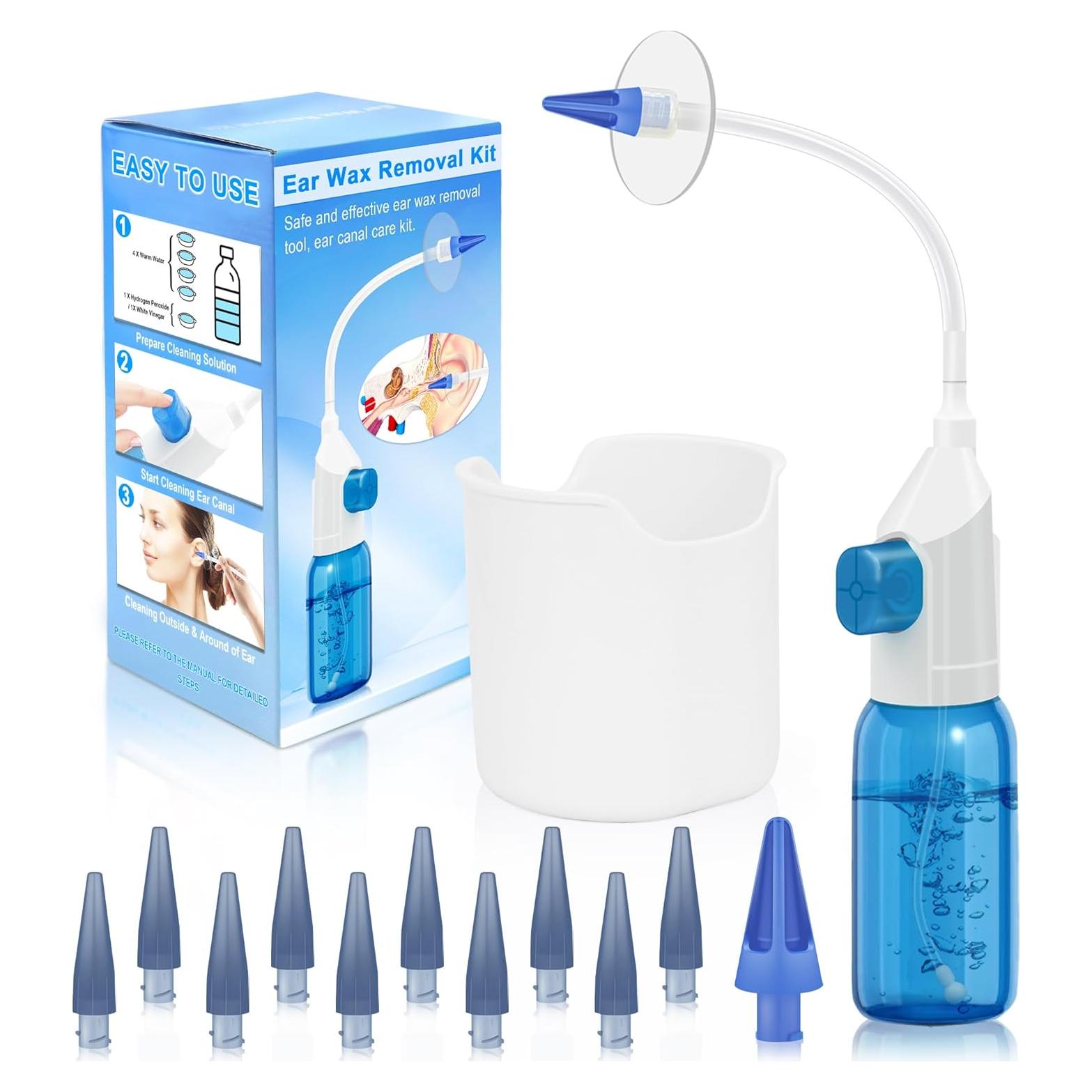 Kit de Limpieza de Oídos Binazon - Irrigación Manual para Cerumen