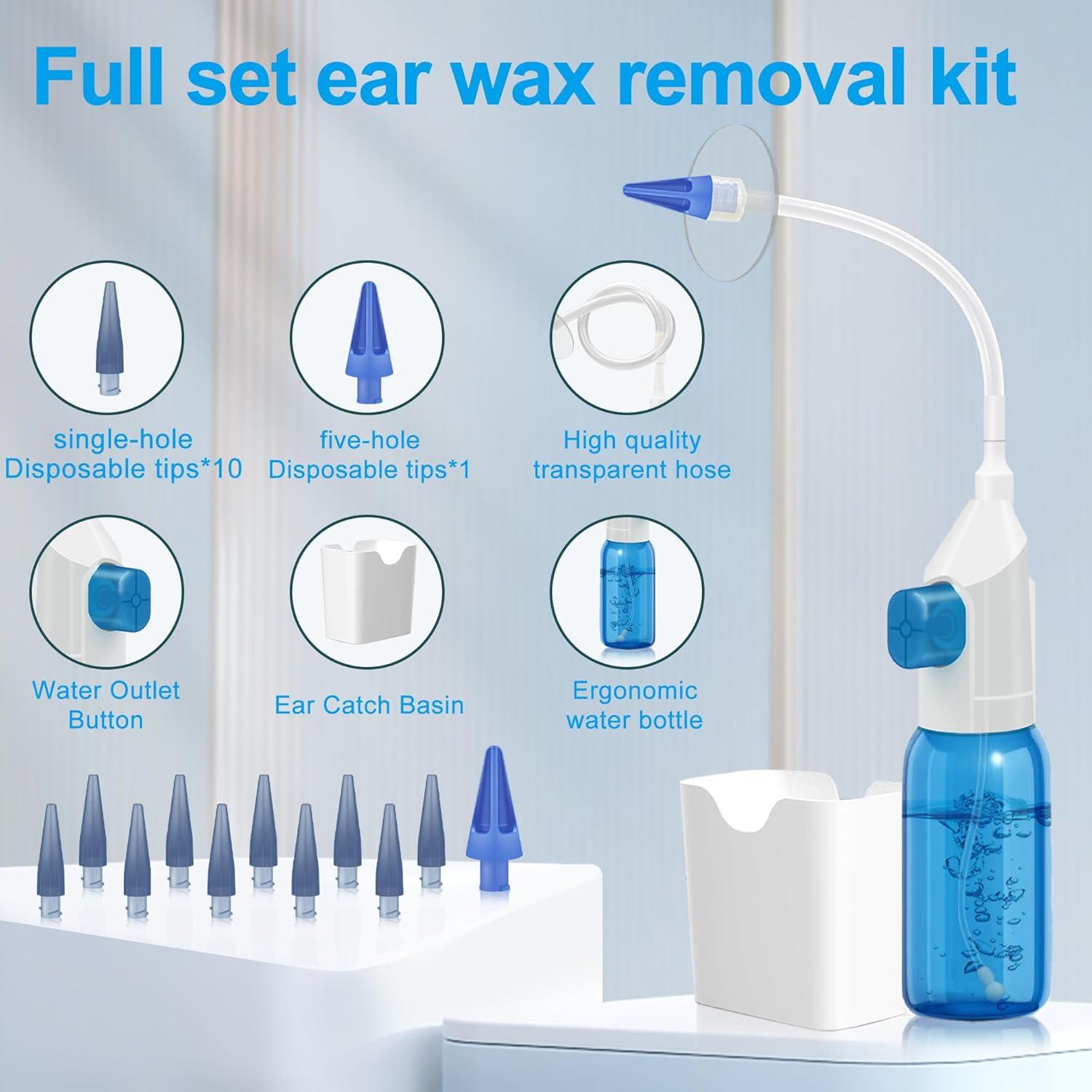 Kit de Limpieza de Oídos Binazon - Irrigación Manual para Cerumen