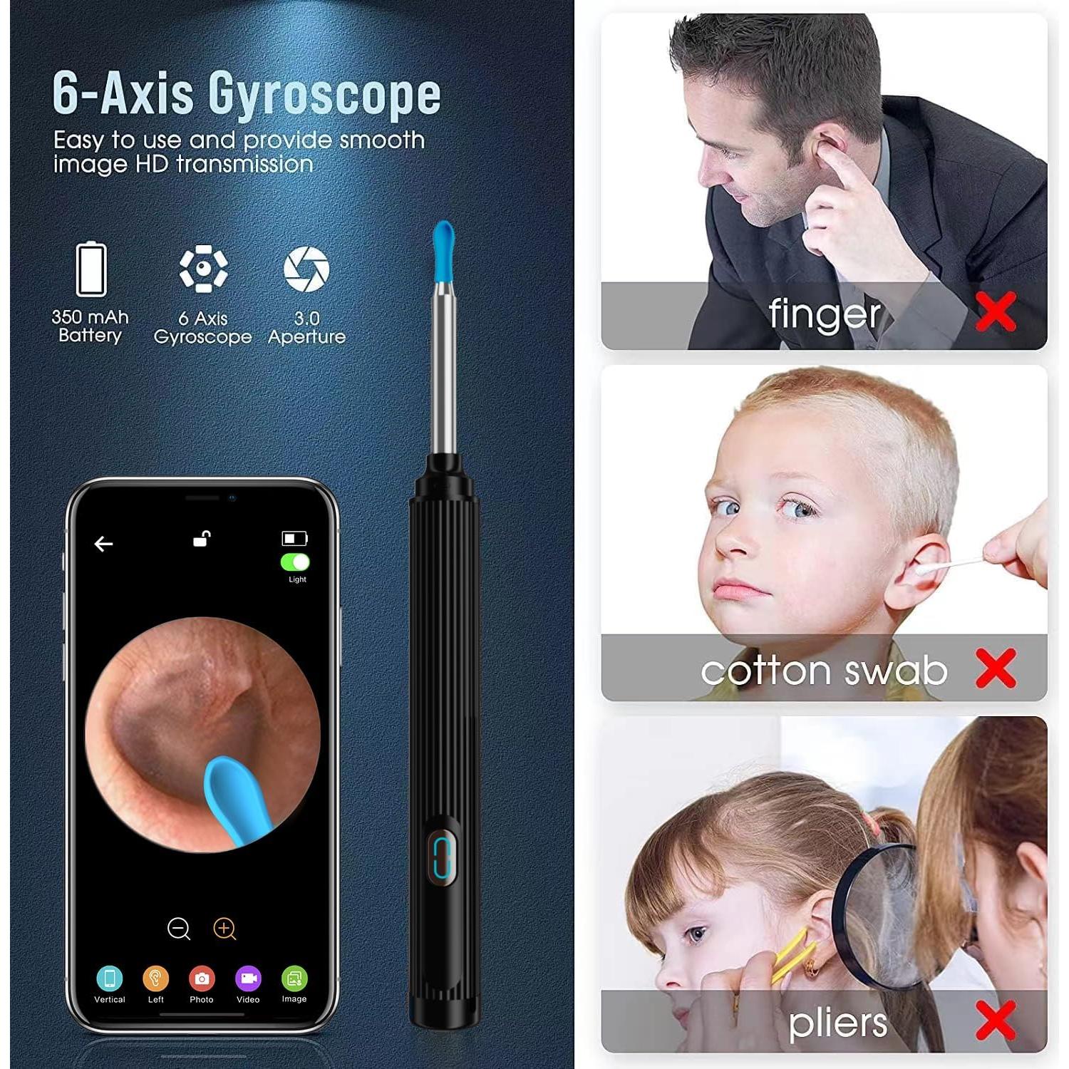 Kit de Limpieza de Oídos con Cámara HD 1080P MSXGSYYDS