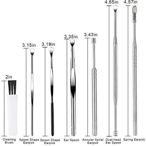 Juego de Herramientas de Limpieza de Oídos BetyBedy 7 Pcs