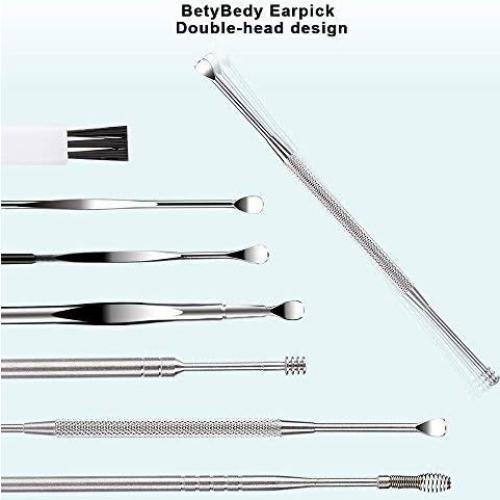 Juego de Herramientas de Limpieza de Oídos BetyBedy 7 Pcs