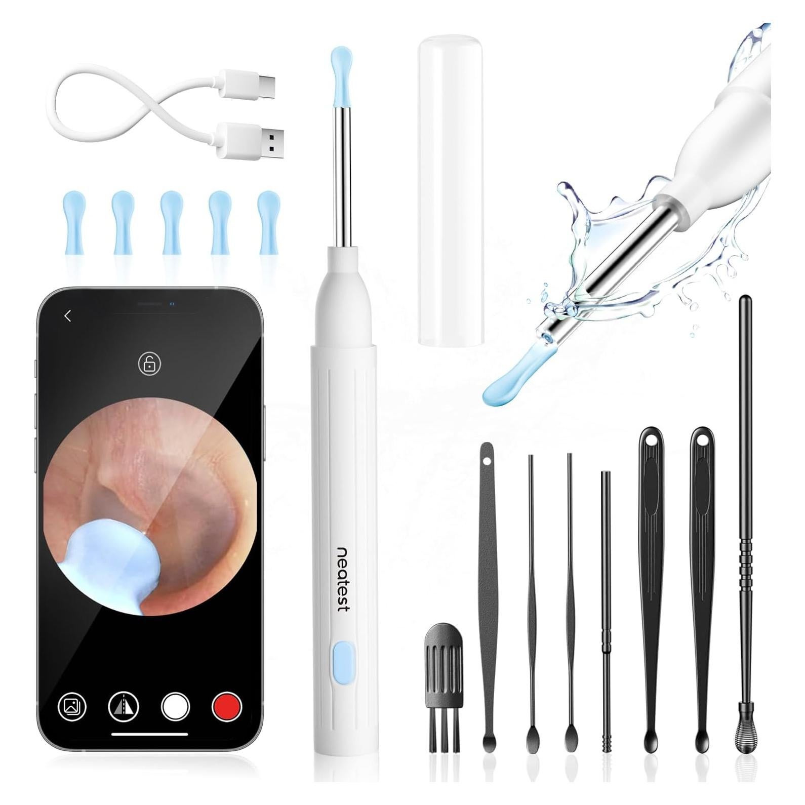 Limpiador de Oídos Inteligente NEATEST con Cámara 1296P