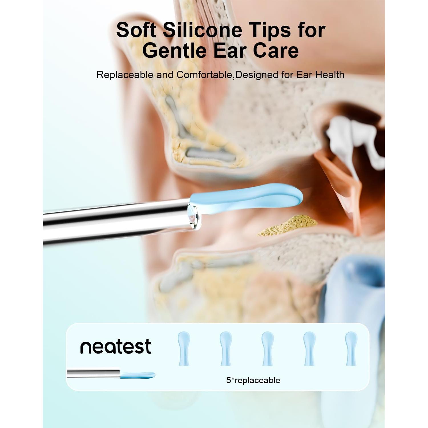 Limpiador de Oídos Inteligente NEATEST con Cámara 1296P