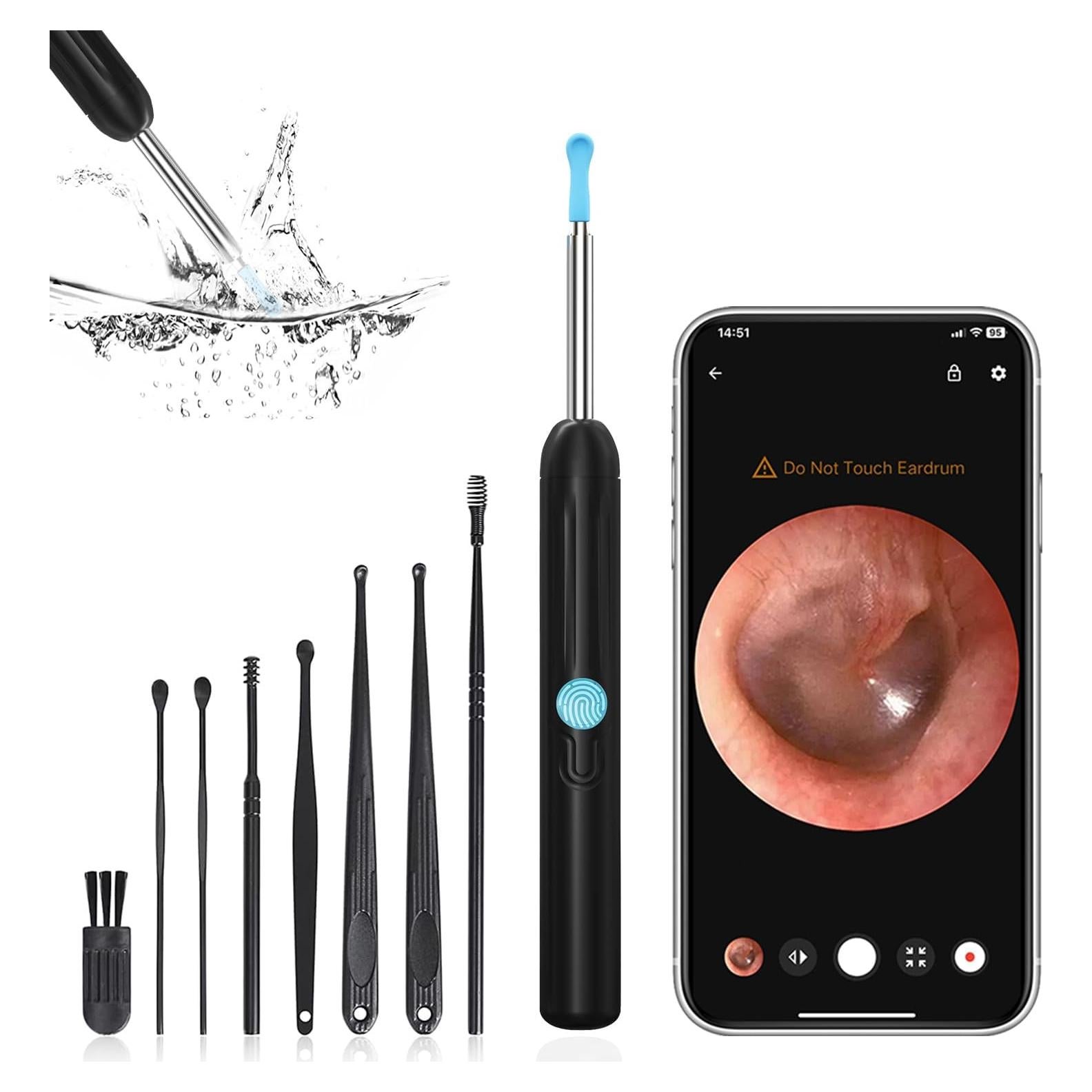 Limpiador de Oídos JIDING C66 - Otoscopio Inalámbrico HD 1080P