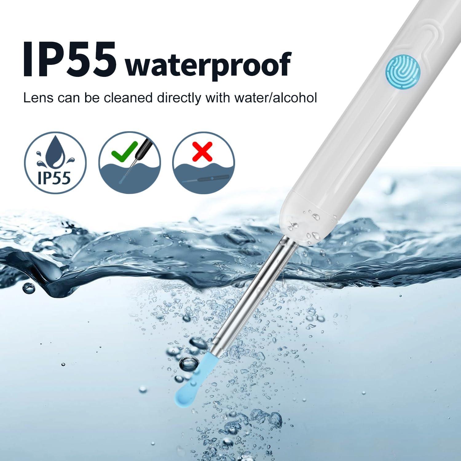 Limpiador de Oídos JIDING C66 - Otoscopio Inalámbrico HD 1080P