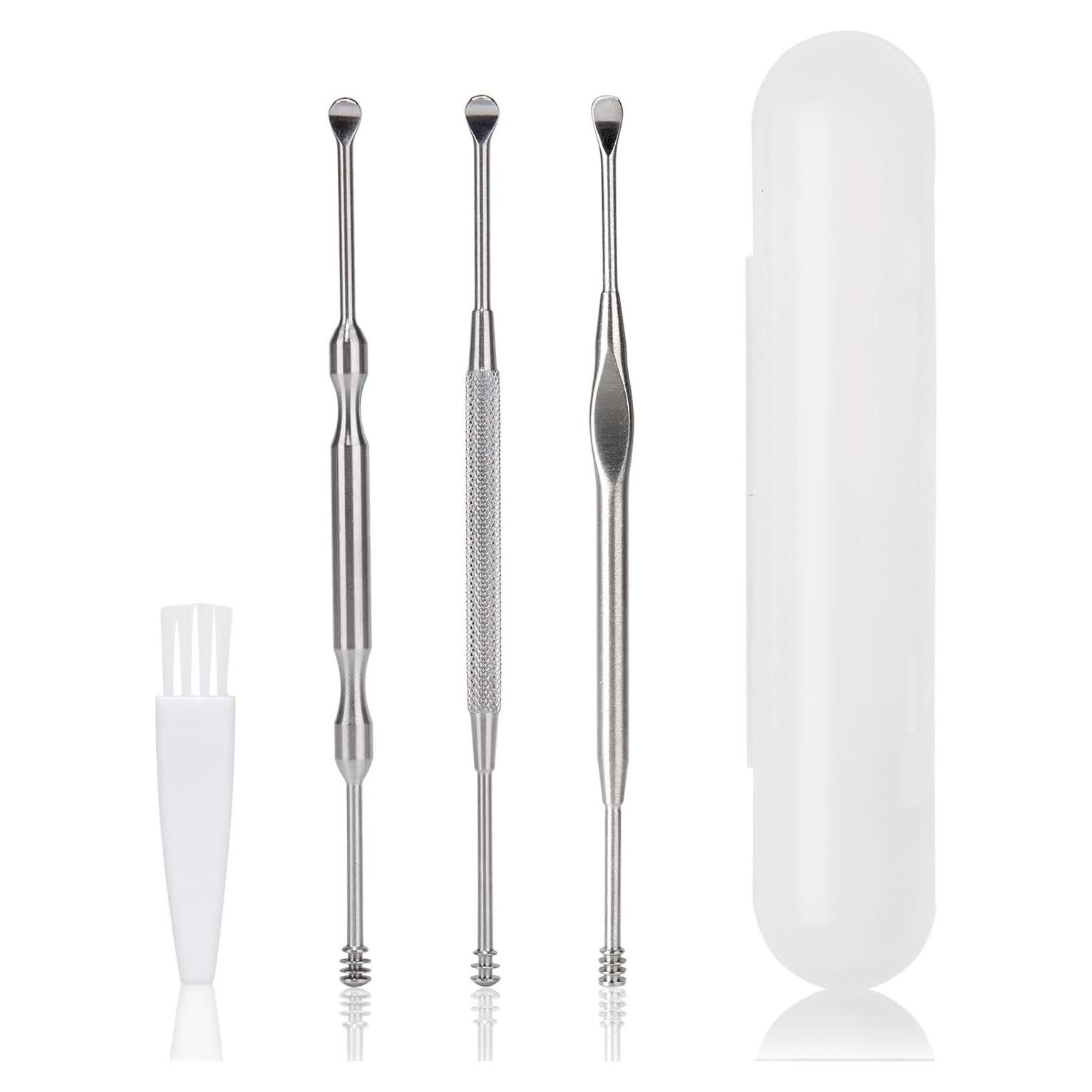 Juego de 3 Palas para Oídos Geengle - Acero Inoxidable