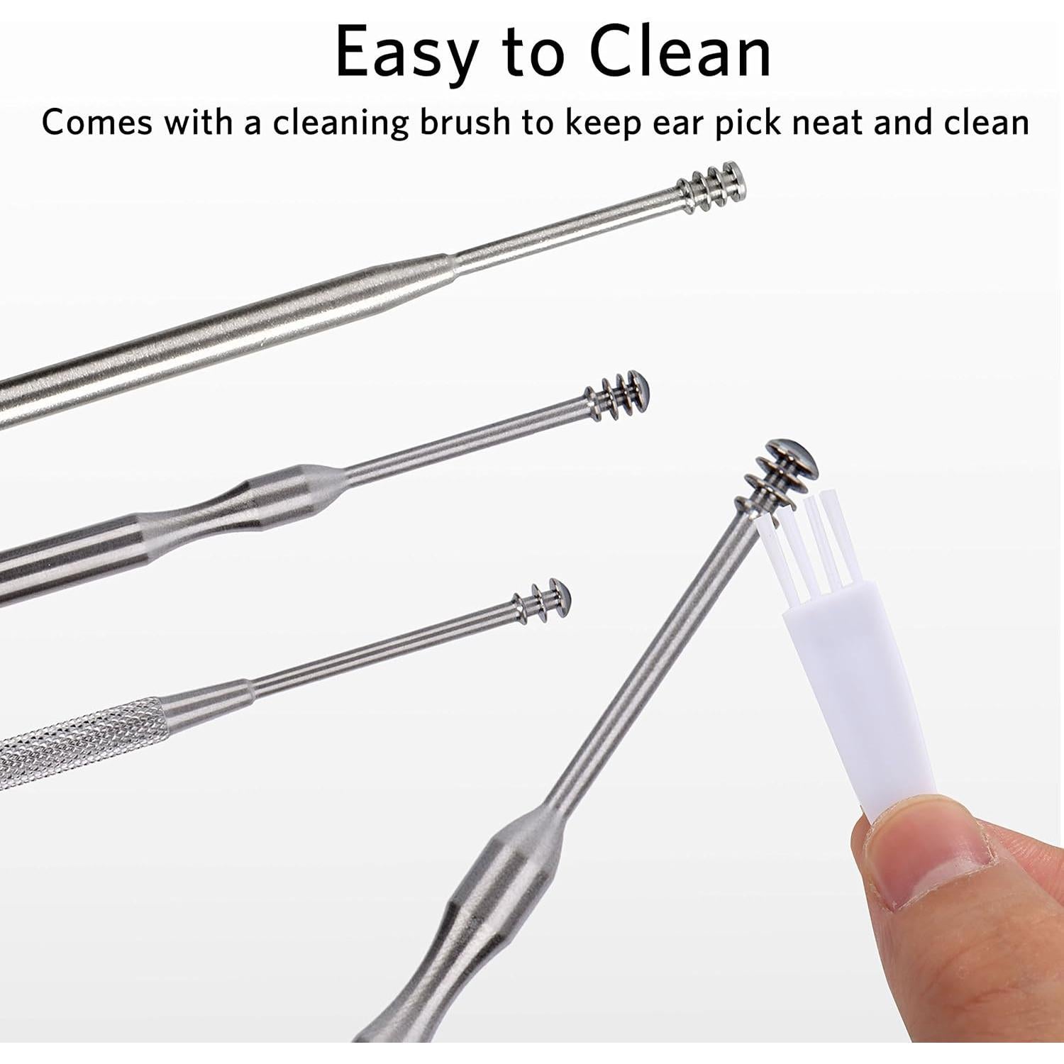 Juego de 3 Palas para Oídos Geengle - Acero Inoxidable