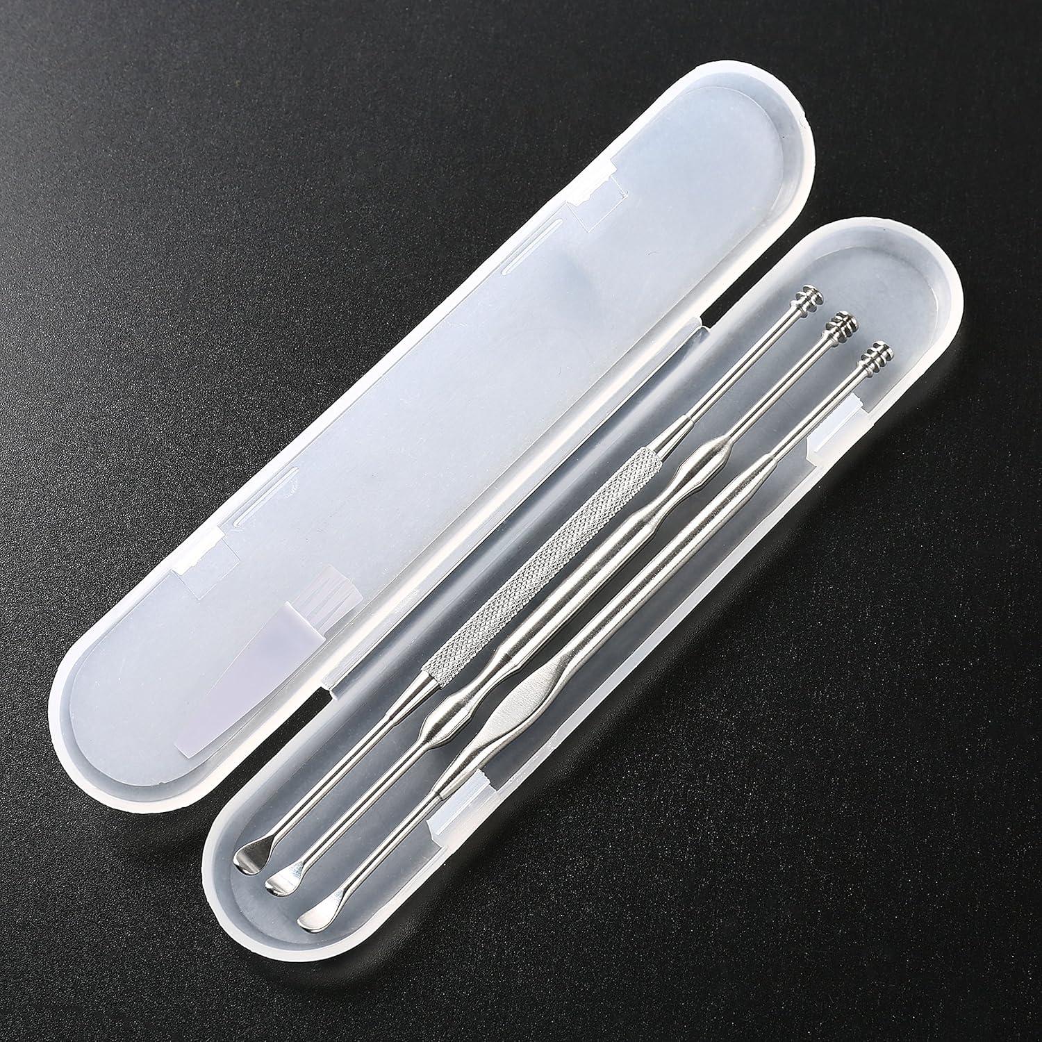 Juego de 3 Palas para Oídos Geengle - Acero Inoxidable