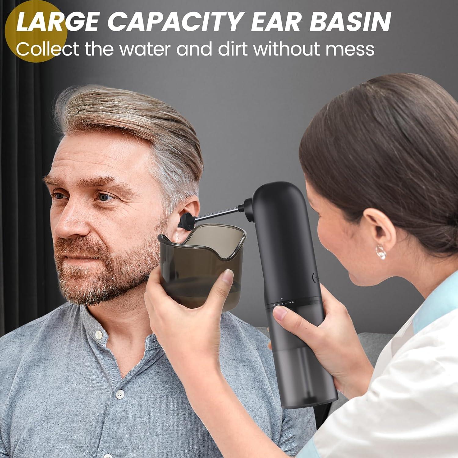 Limpiador de Oídos Eléctrico WELLCALE con 4 Presiones y 12 Puntas