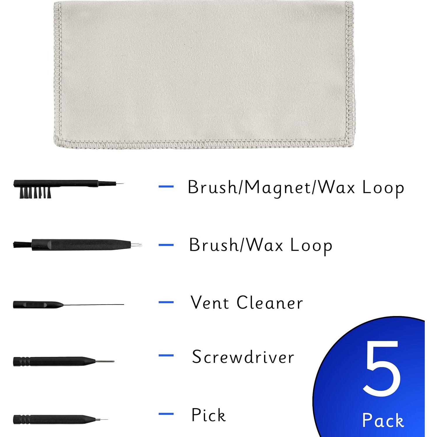 Kit de Limpieza de Audífonos Klein Creek - 8 Piezas con Estuche