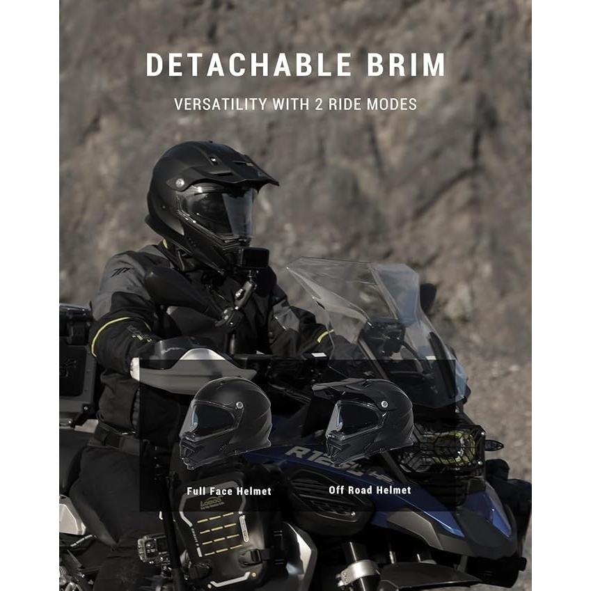 Casco de Motocicleta TRIANGLE AH609 Mediano Negro Mate