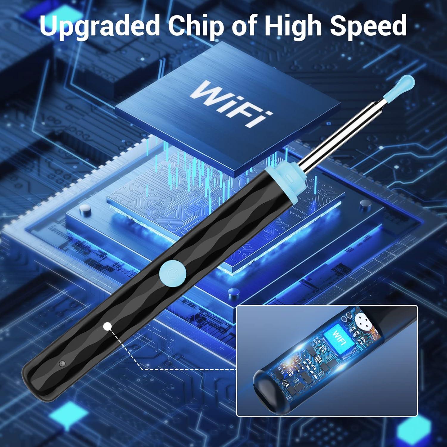 Kit de Eliminación de Cera de Oído JIDING con Cámara 1296P HD