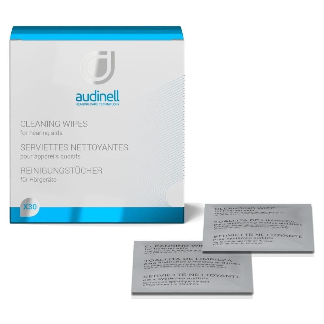 Toallitas de limpieza Audinell 30 unidades sin alcohol
