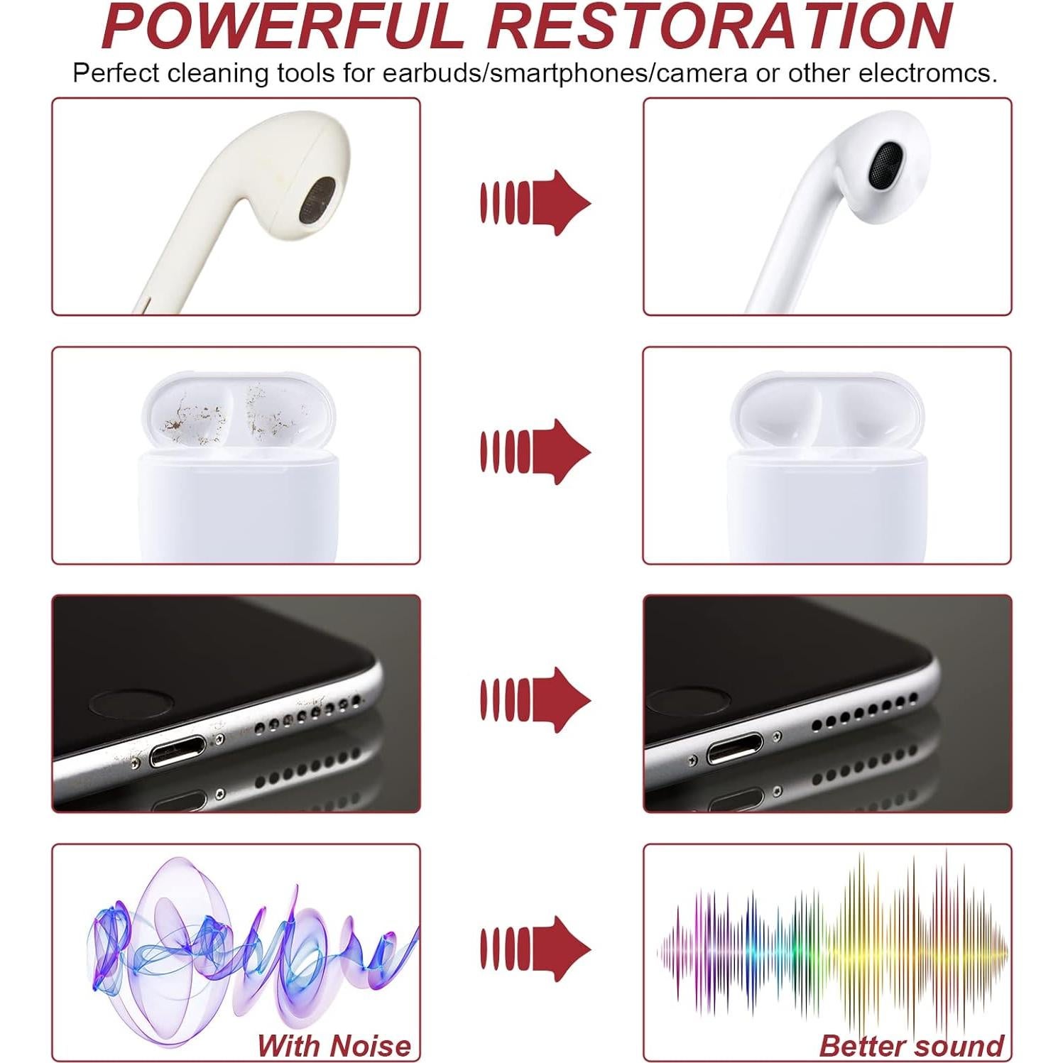 Kit de limpieza Nertpow para Airpods y dispositivos electrónicos