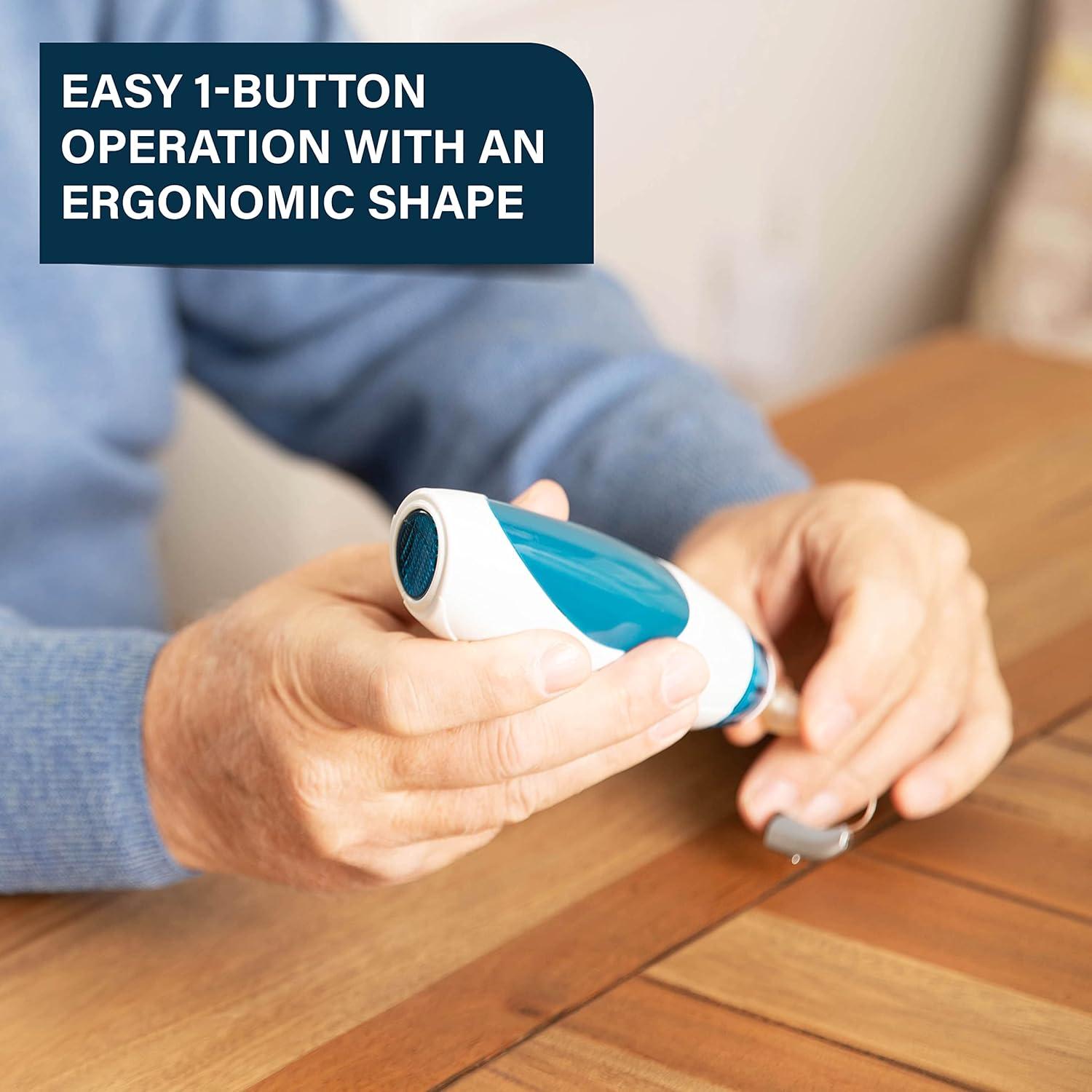 Serene Innovations Hearing Aid Cleaning Kit for Earwax Removal – Hearing Aid Cleaner Runs on 4 AA Batteries to Clean Hearing Aid Tubes, Earbuds, in-Ear Monitors, & More – Ear Wax Suction Vacuum