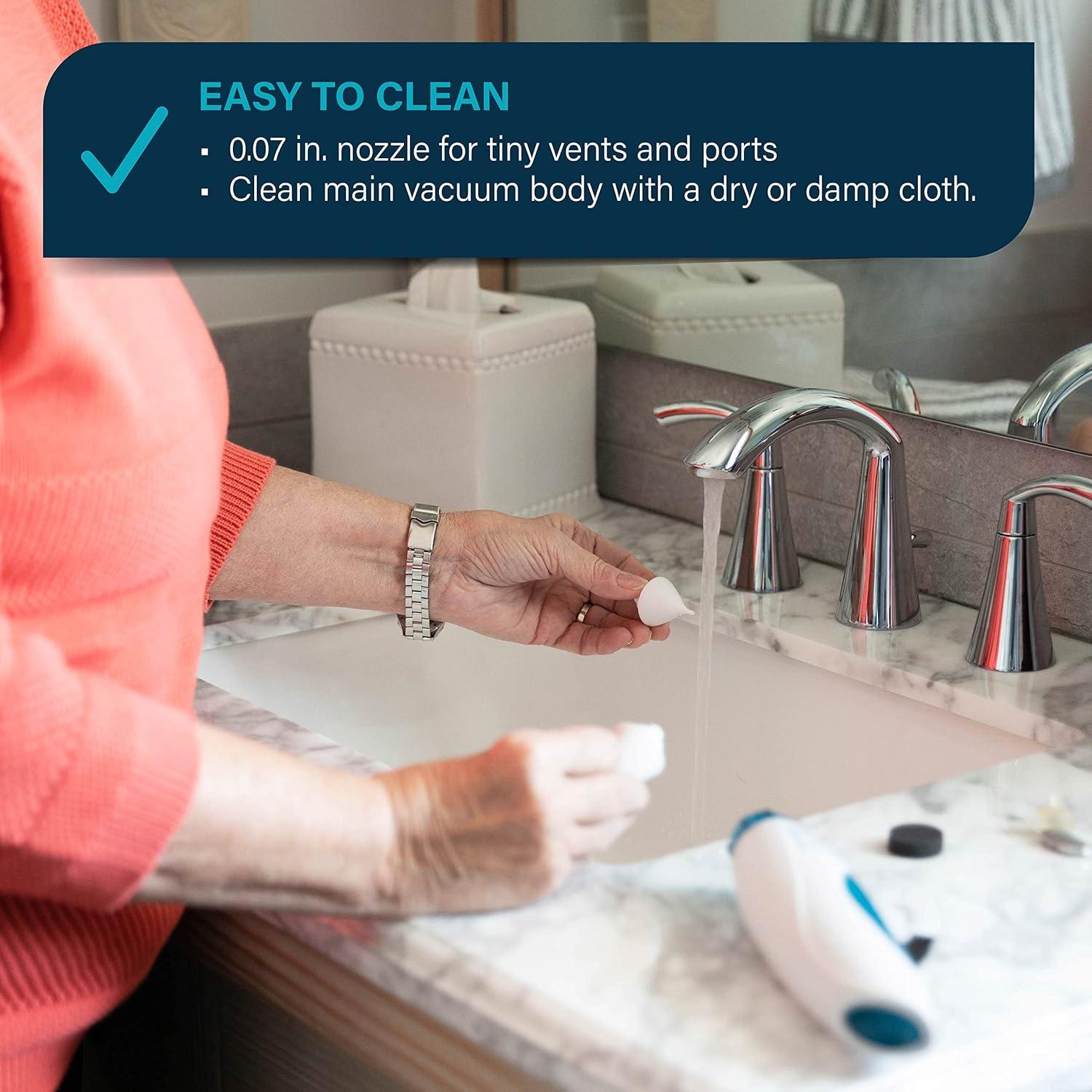 Serene Innovations Hearing Aid Cleaning Kit for Earwax Removal – Hearing Aid Cleaner Runs on 4 AA Batteries to Clean Hearing Aid Tubes, Earbuds, in-Ear Monitors, & More – Ear Wax Suction Vacuum