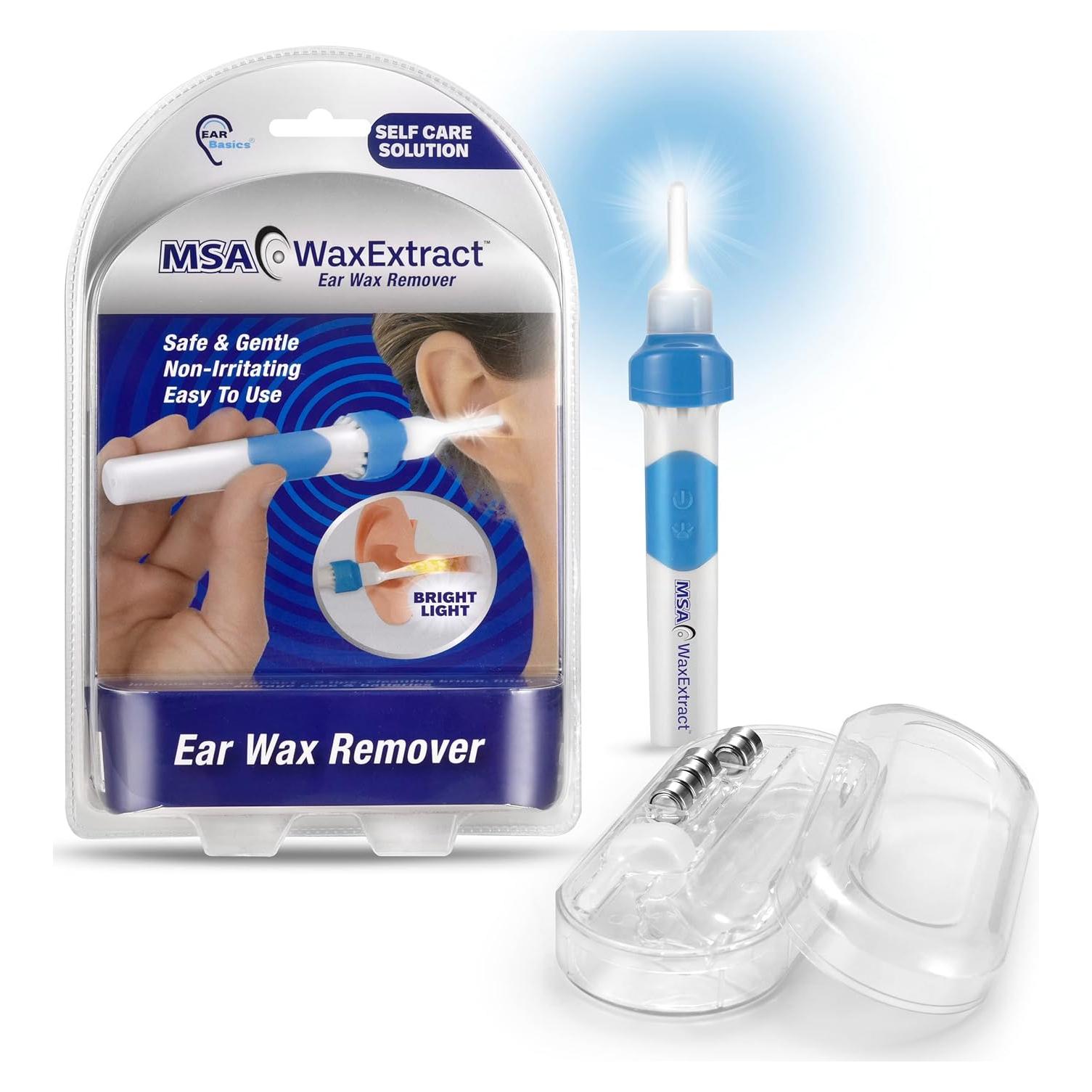 Extractor de Cera de Oído MSA con Luz LED y 2 Puntas Flexibles